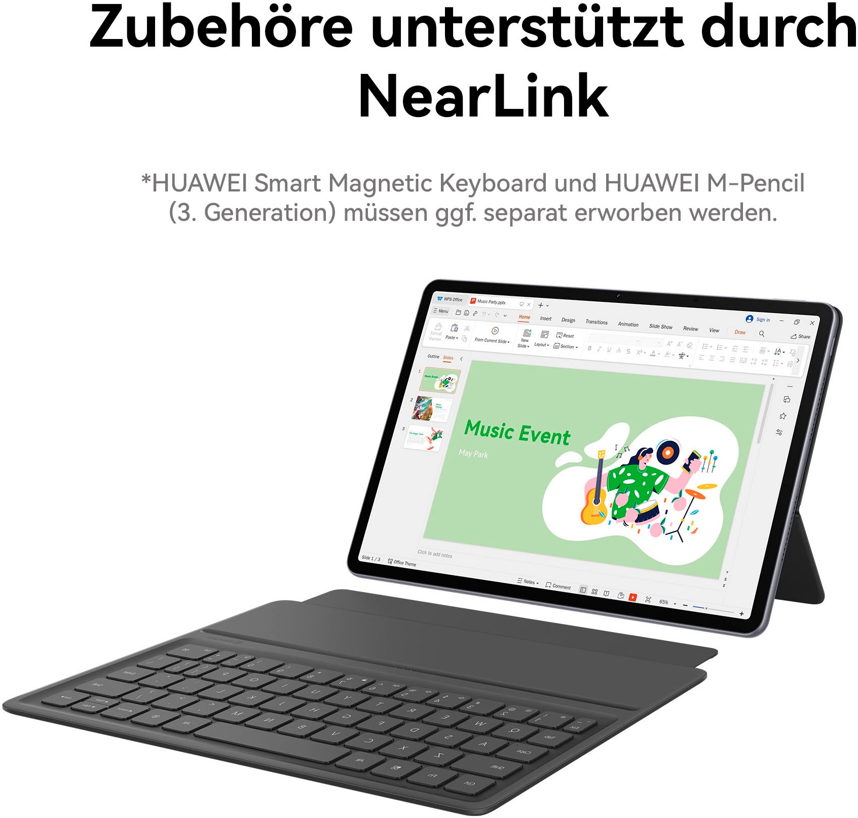 Huawei Tablettes »Matepad 11.5 S« (29,21 cm / 11,5 ″) HarmonyOS 256 GB 2K FullView Display, WiFi 6, 8 GB + 256 GB)