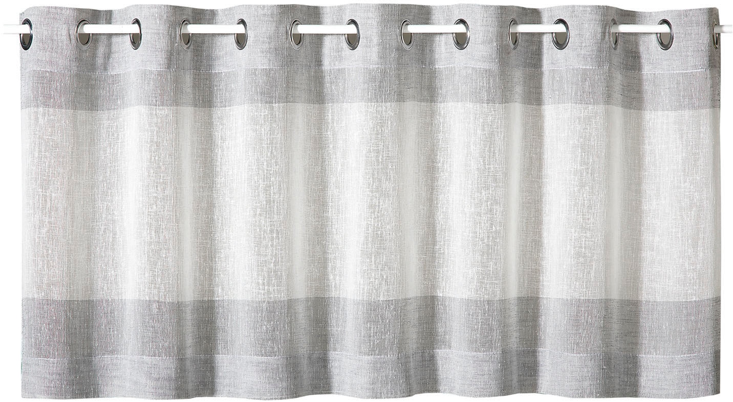 Image of Gerster Scheibengardine "Sander, 1 Stück, Ösen, halbtransparent, Streifen-Design" Ösen 1 Stk. tlg. HxB: 50x140, mit modernem Streifen Design