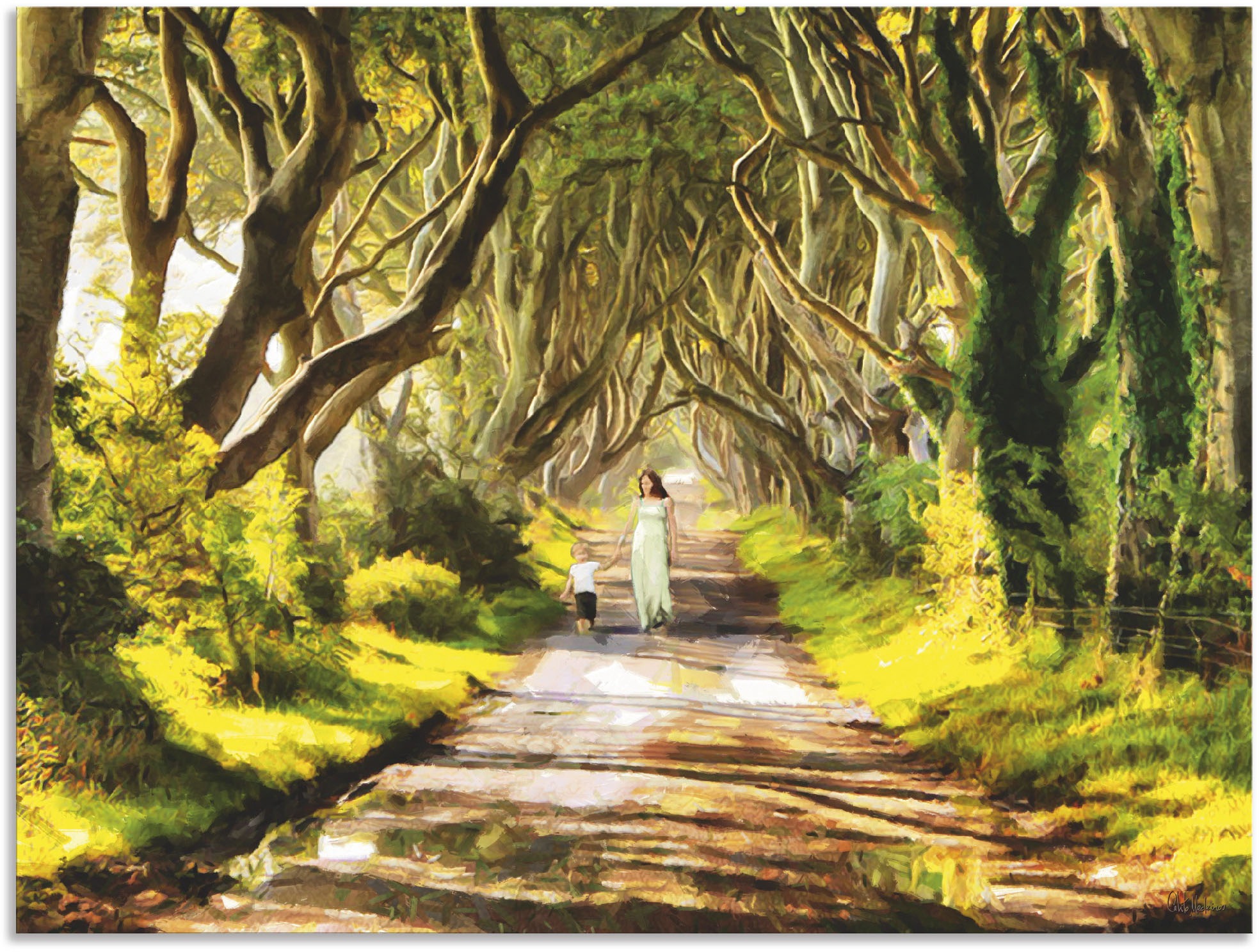 Image of Artland Wandbild »Junge Frau mit Kind«, Gruppen & Familien, (1 St.), in vielen Grössen & Produktarten - Alubild / Outdoorbild für den Aussenbereich, Leinwandbild, Poster, Wandaufkleber / Wandtattoo auch für Badezimmer geeignet bei Ackermann Versand Schwei