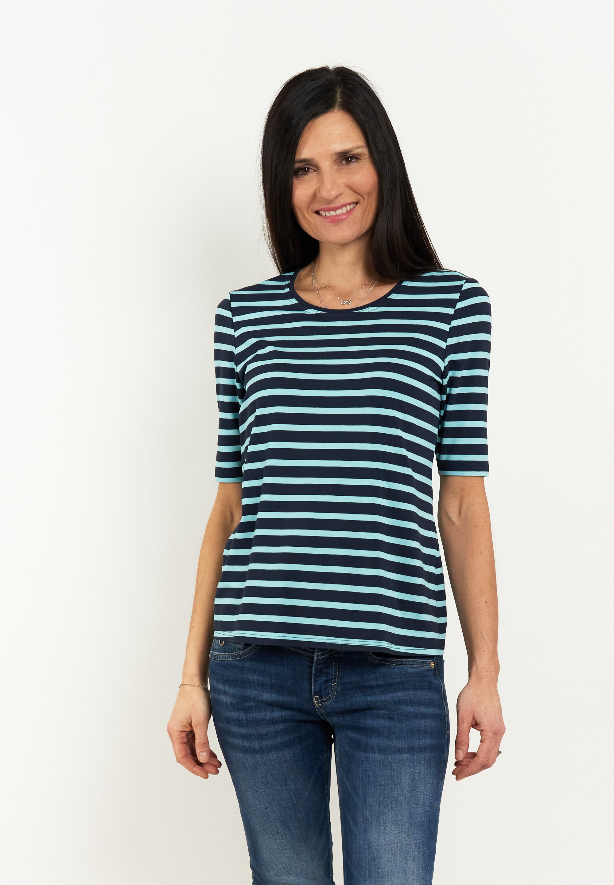 Image of Seidel Moden T-Shirt mit Streifenmuster, MADE IN GERMANY