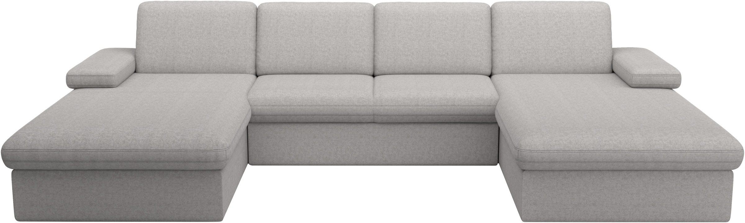 sit&more Wohnlandschaft »Moreno U-Form, B: 309 cm« mit Armteilverstellung, optional Bettfunktion