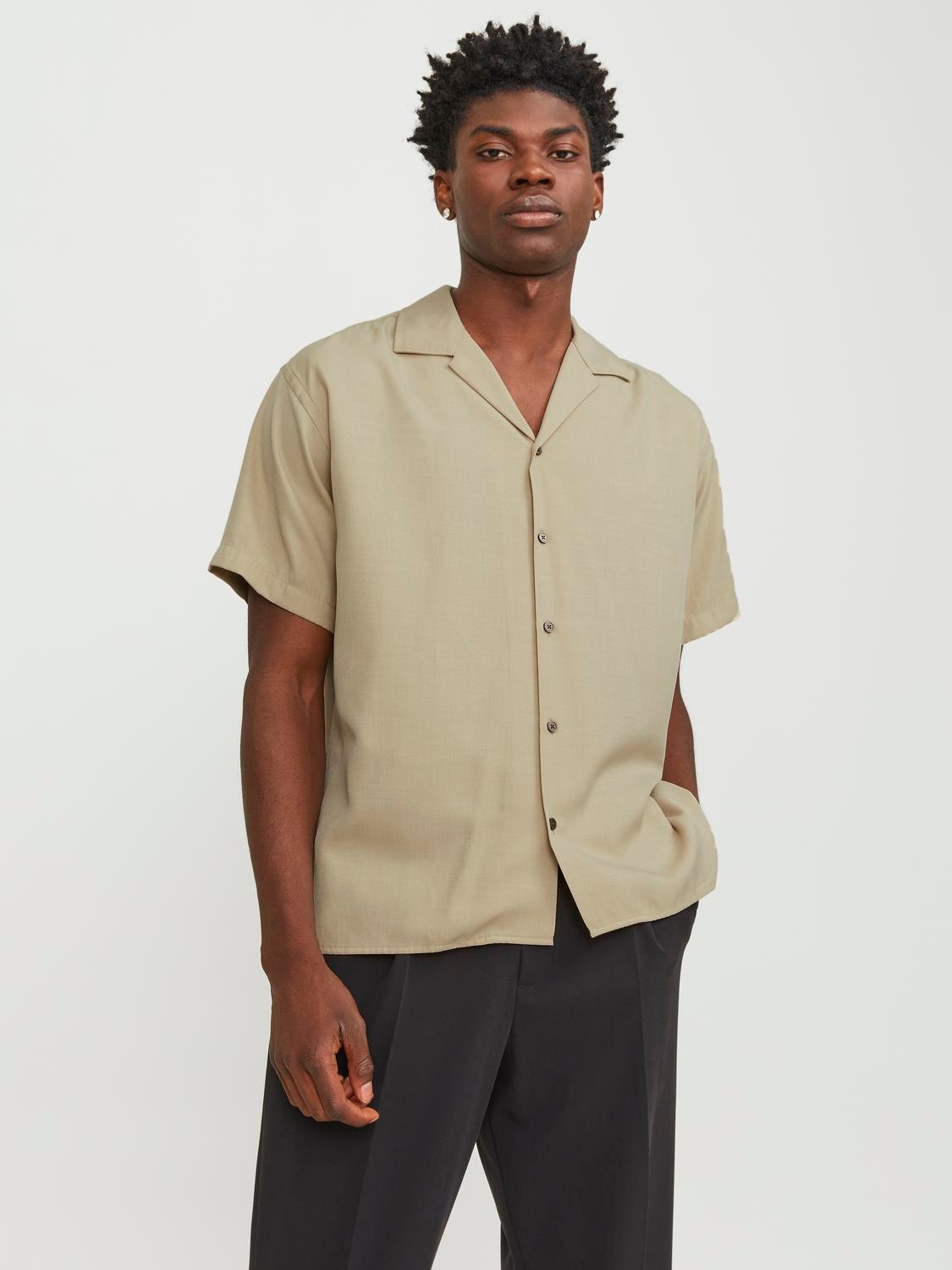 Jack & Jones Kurzarmhemd »JPRCCAARON TENCEL RESORT SHIRT S/S LN«