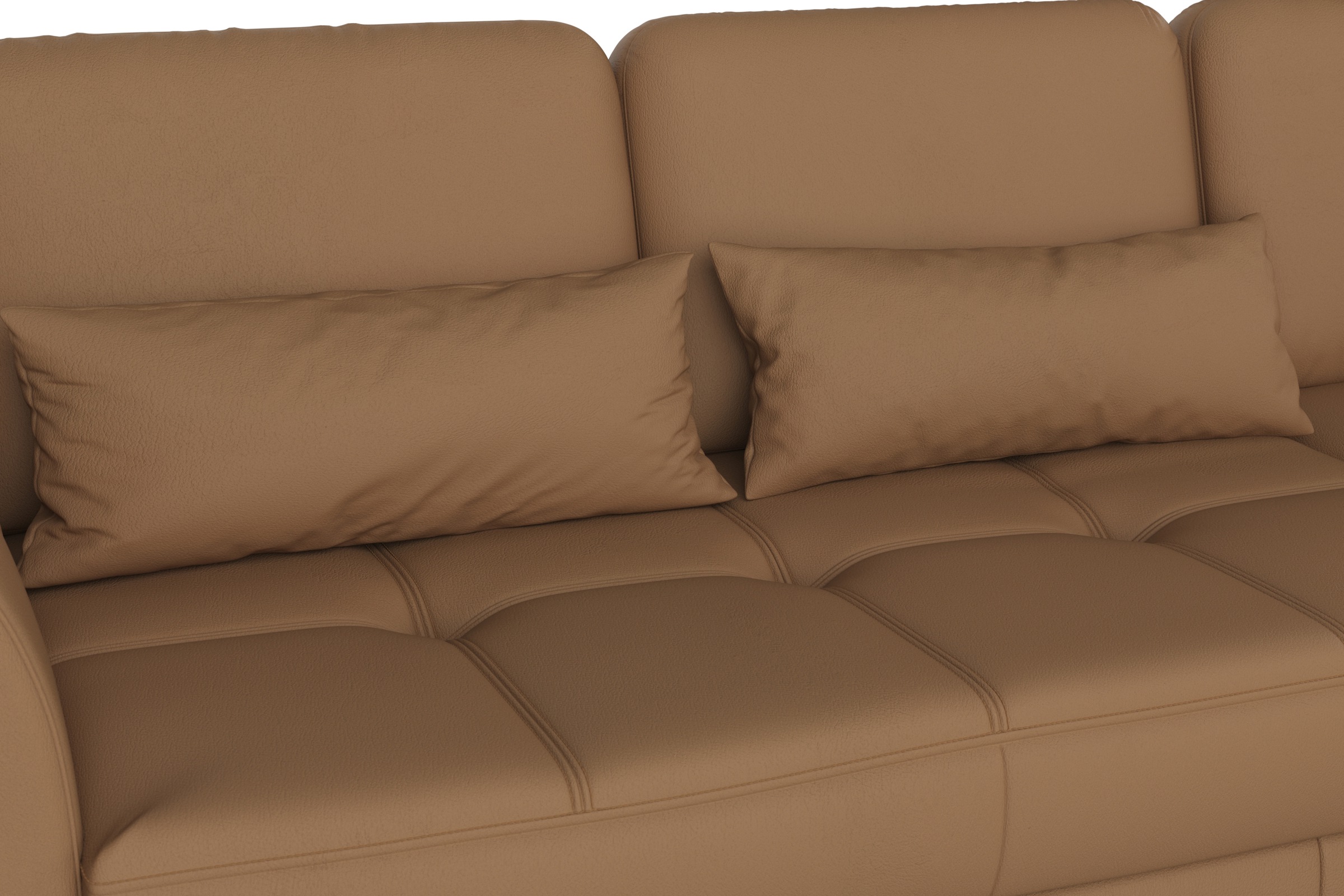 sit&more Ecksofa »Bendigo L-Form«, inklusive Sitztiefenverstellung, Bodenfreiheit 12 cm, in 2 Fussfarben