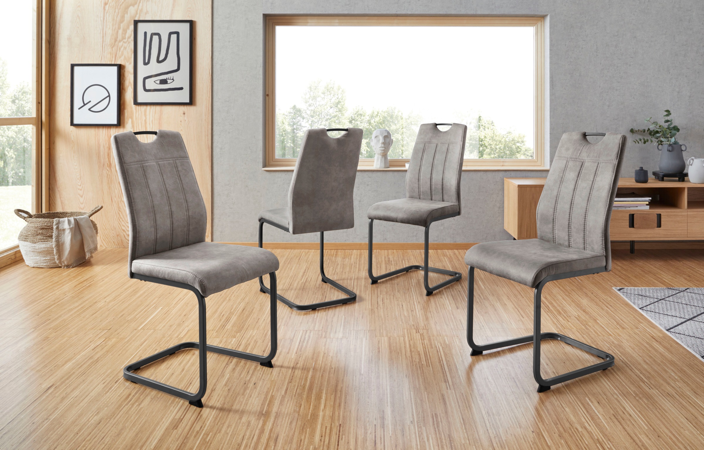 Image of HELA Stuhl »Nicole«, (Set), 4 St., Microfaser, 2 oder 4 Stück bei Ackermann Versand Schweiz