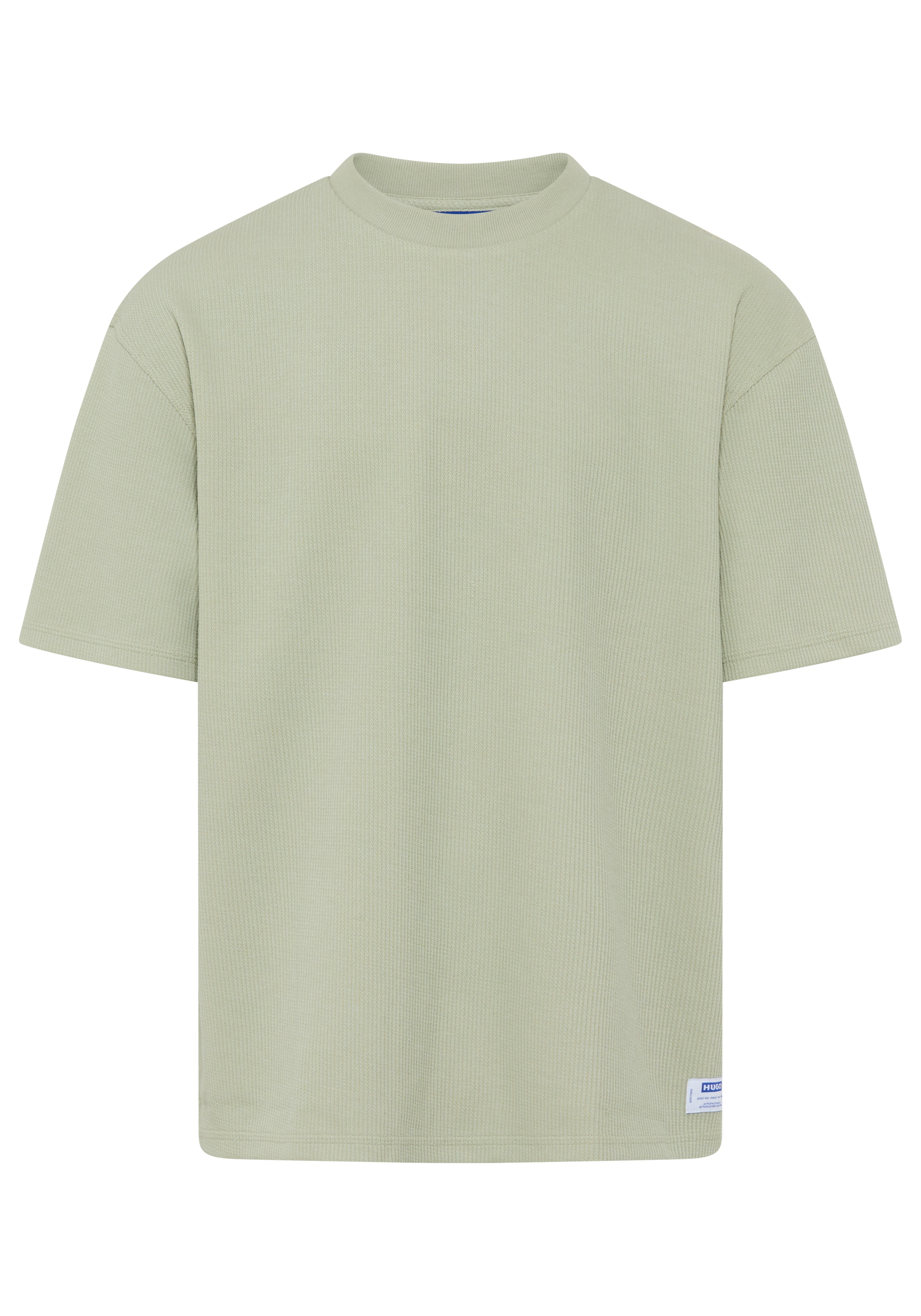 HUGO T-shirt »Nuwaffle« Rundhalsausschnitt, Regular Fit, dezentes Waffelmuster