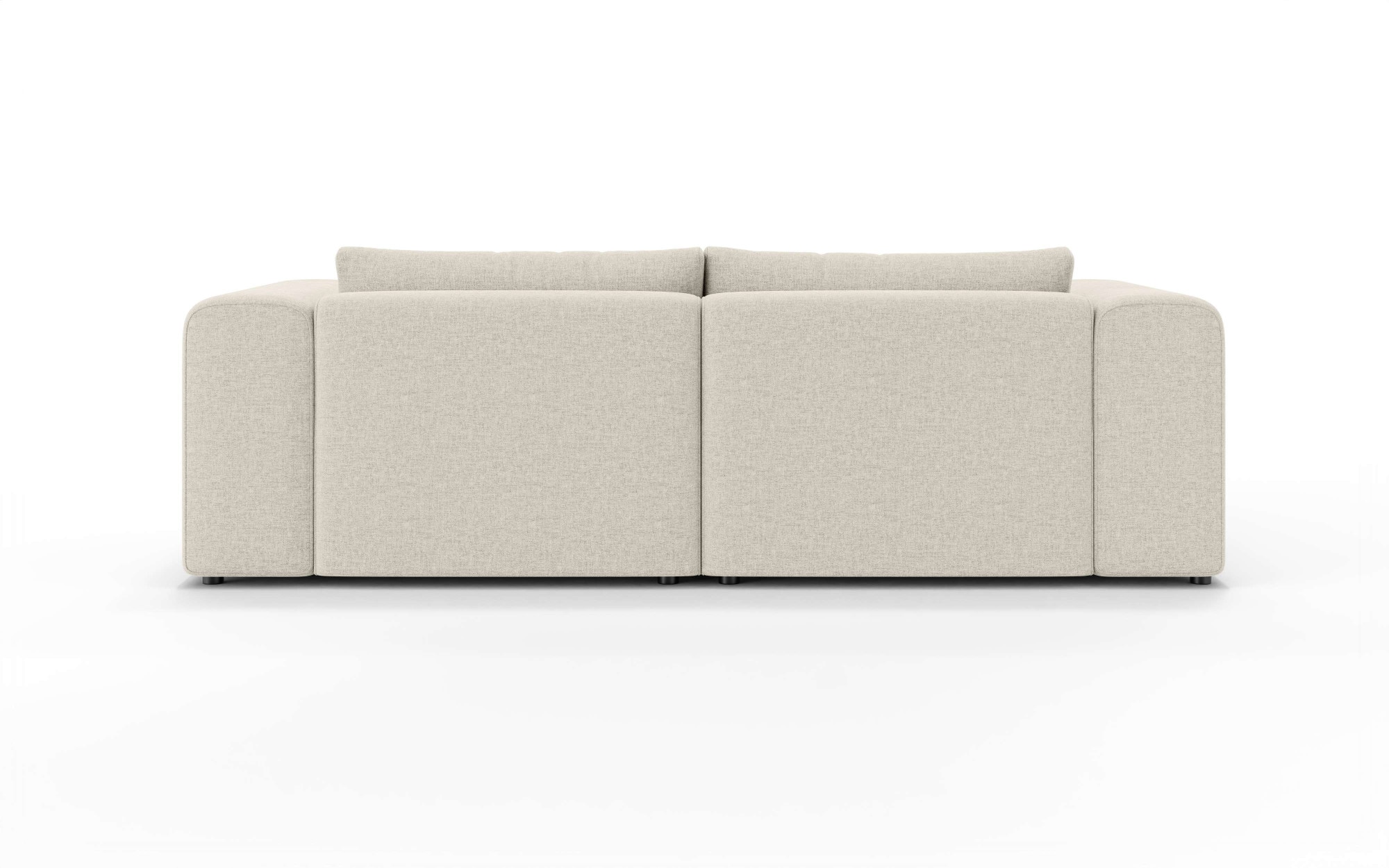 GOODproduct Ecksofa »TIARRA Design-Sofa mit Ottomane recht/links bestellbar, Breite 241 cm« L-Form mit hochelastischer Schaum und Wellenunterfederung