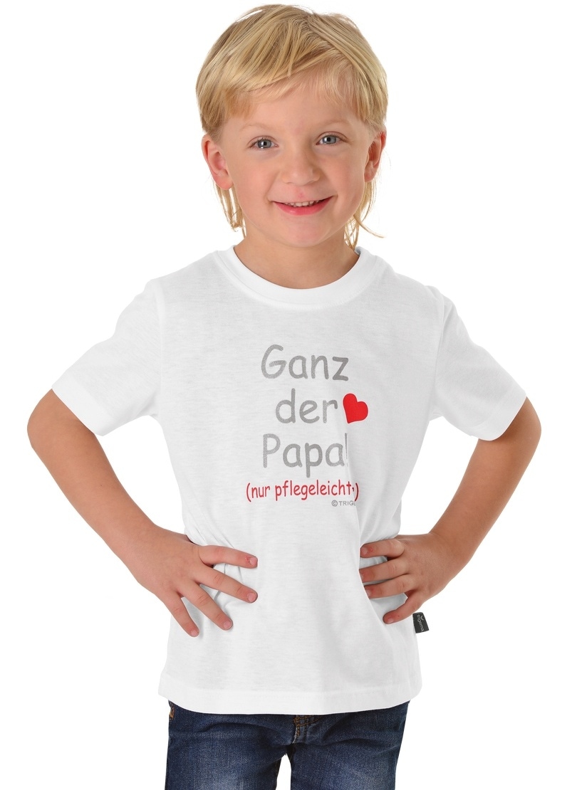 T-Shirt »TRIGEMA T-Shirt Papas Liebling«, (1 tlg.)