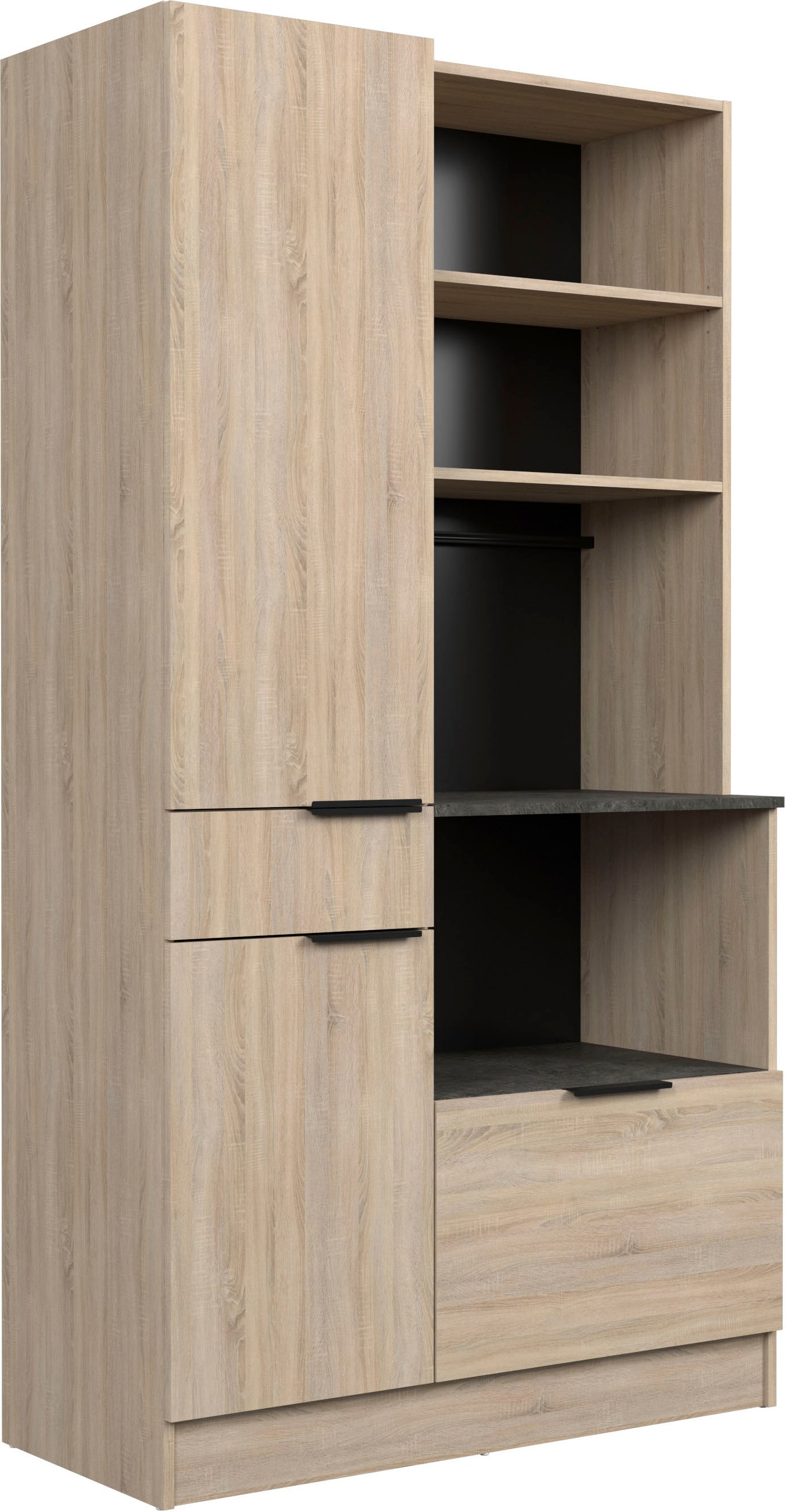 Parisot Schrank-Set »Parisot Fumay 1«, (2 St.), bietet viel Stauraum, praktischer Kabeldurchlass, variabel stellbar