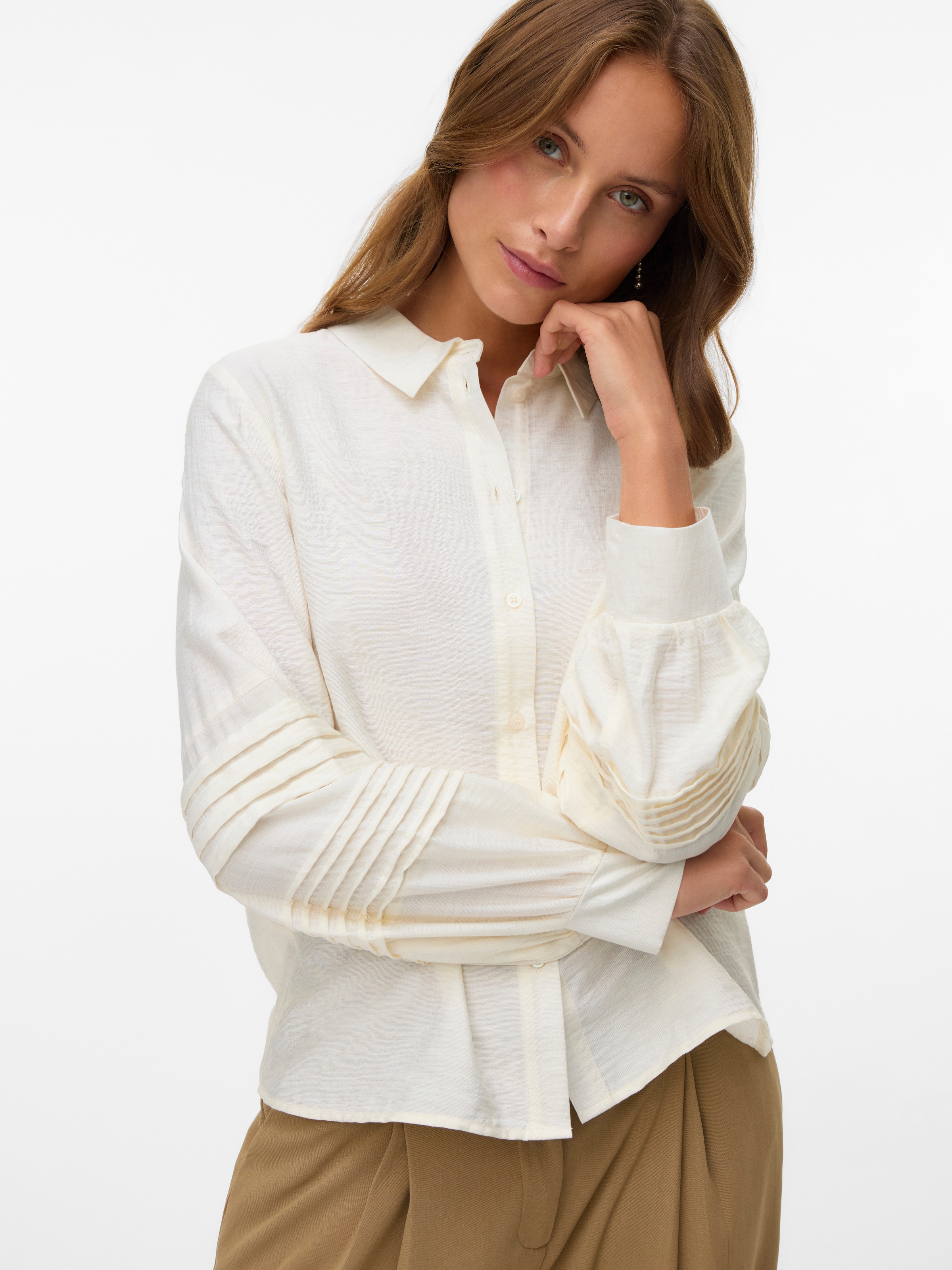 Image of Vero Moda Langarmbluse "VMISELA L/S SHIRT WVN BTQ GA"