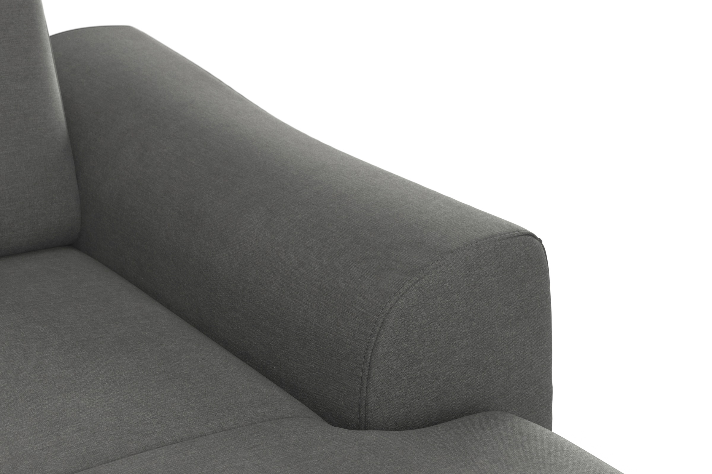 sit&more Wohnlandschaft »Dundee U-Form«, mit Federkern und Edelstahlfüssen, wahlweise mit Kopfteilverstellung