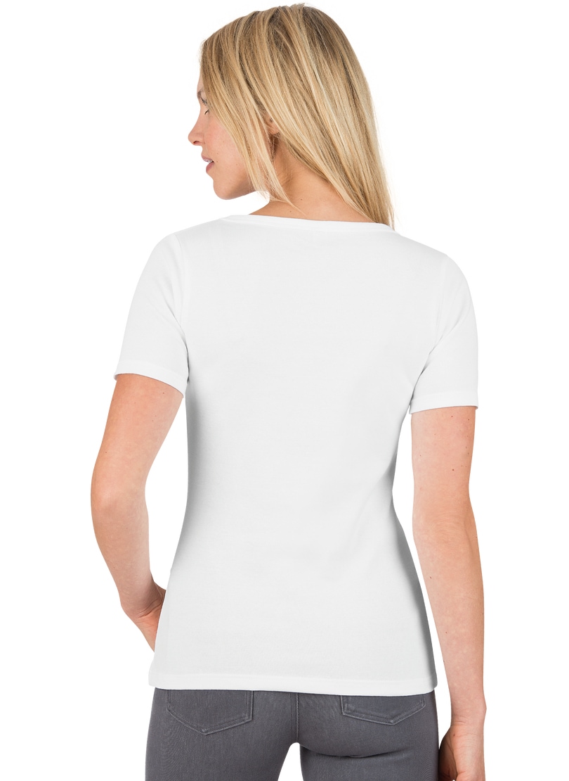 V-Shirt »TRIGEMA Acheter T-Shirt Trigema Baumwolle/Elastan« simplement aus