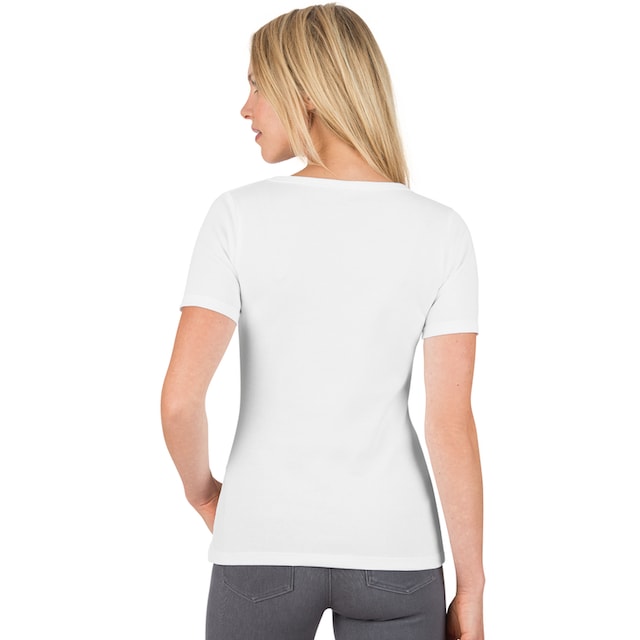 Trigema T-Shirt »TRIGEMA V-Shirt aus Baumwolle/Elastan« Acheter simplement