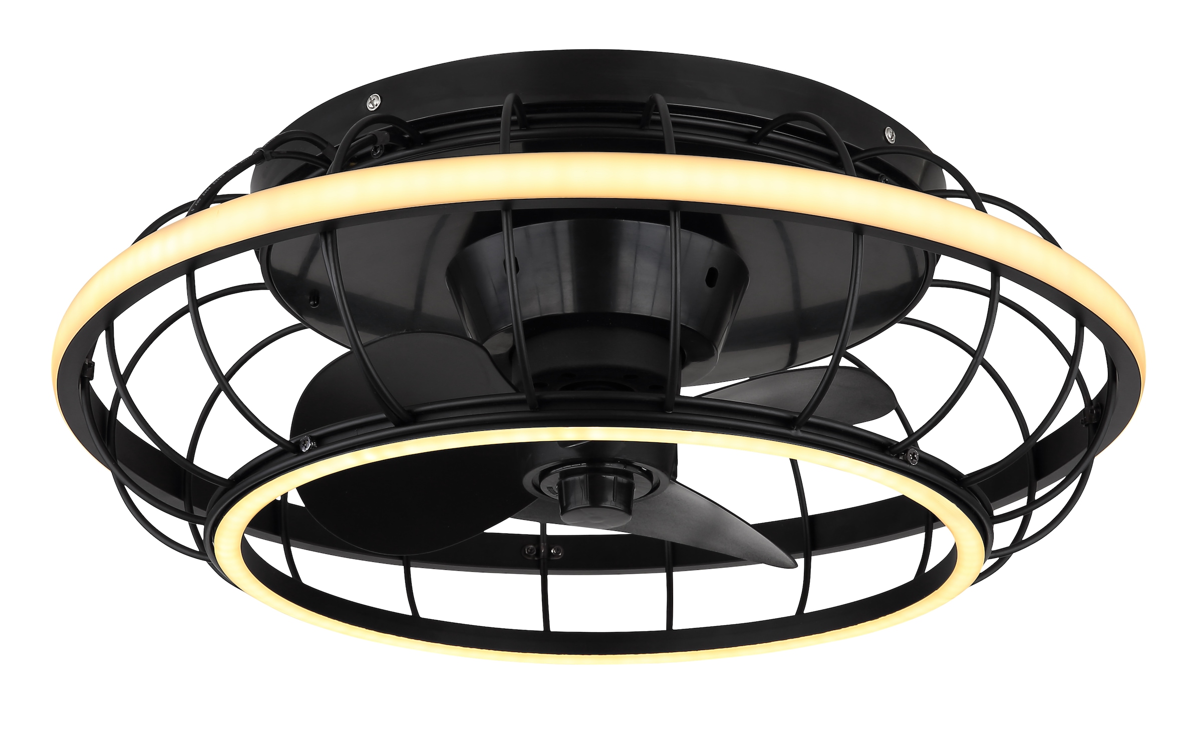 GLOBO LIGHTING Deckenleuchte »LINAY« LED-Modul 1 Stk. warmweiss - kaltweiss Deckenventilator, Deckenlampe, moderner Ventilator