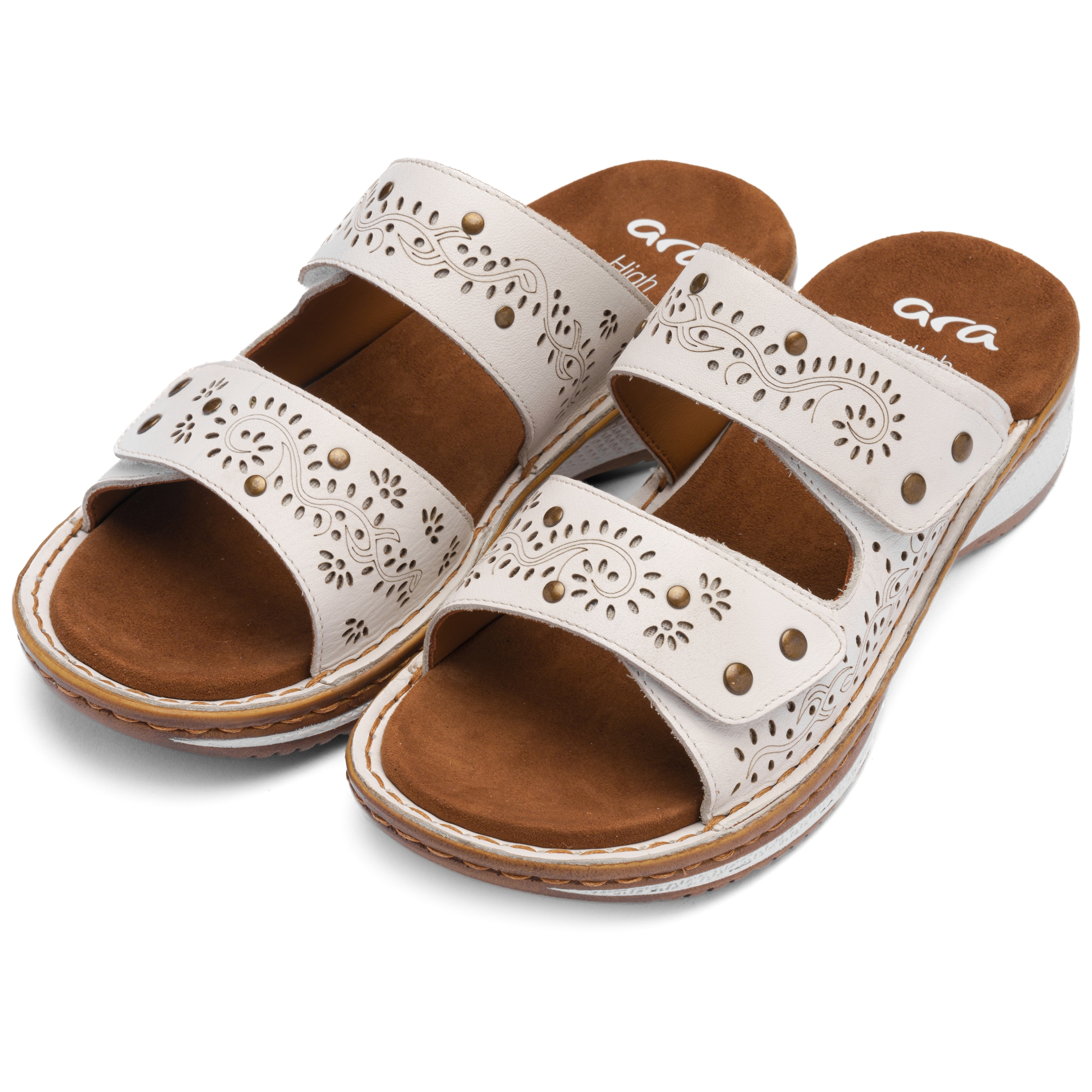 Image of Ara Pantolette "HAWAII" Keilabsatz, Schlupfschuh, Sommerschuh, in G-Weite (= weit)