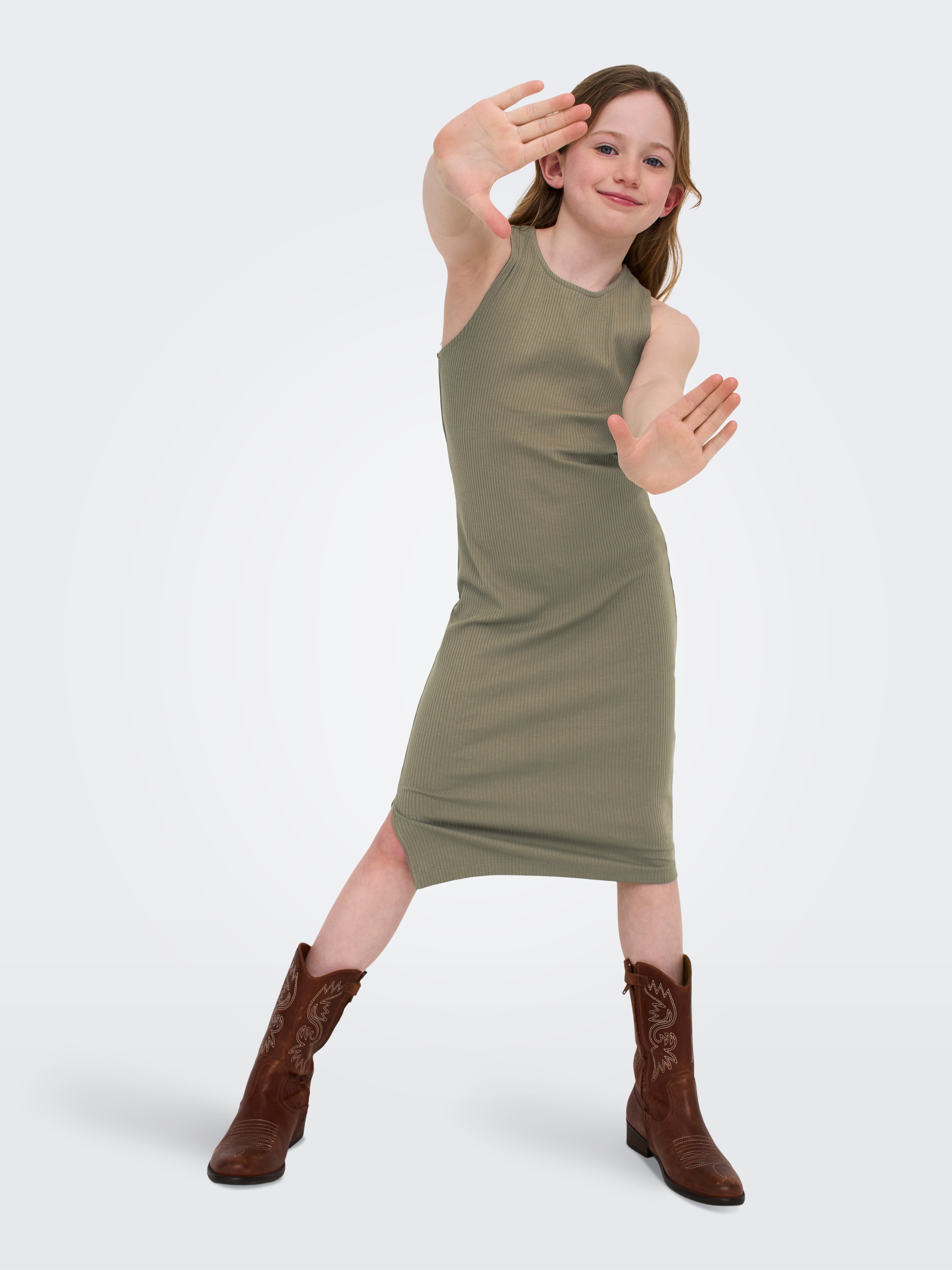 KIDS ONLY Robe en jersey »KOGBELFAST LIFE S/L MIDI DRESS NOOS JRS«