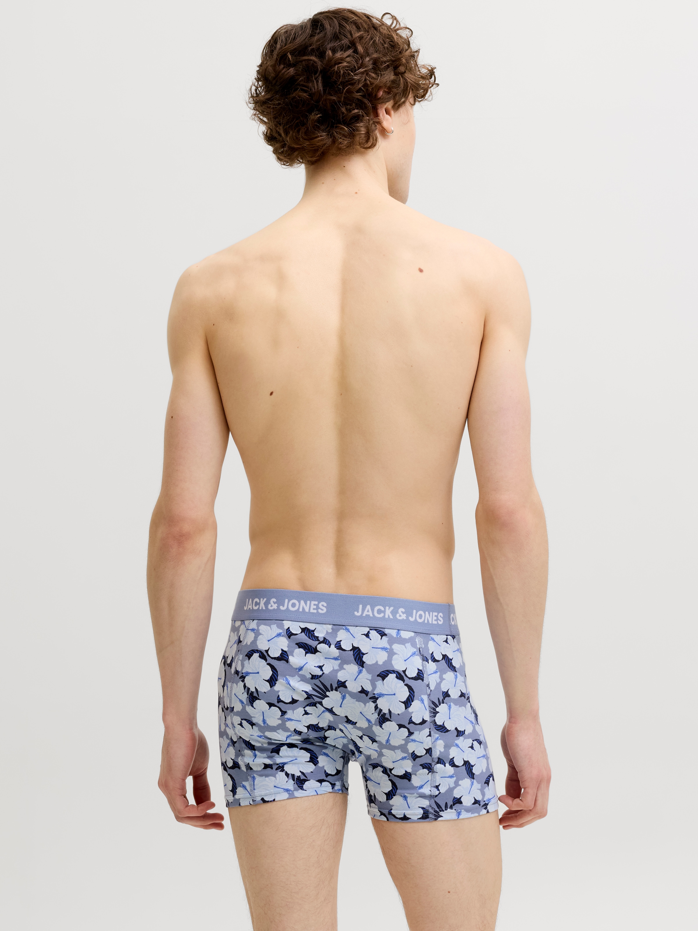 Jack & Jones Tronc »JACBEN TRUNKS 7 PACK STYD« Paquet, 7 cuis mélange de coton, ceinture élastique