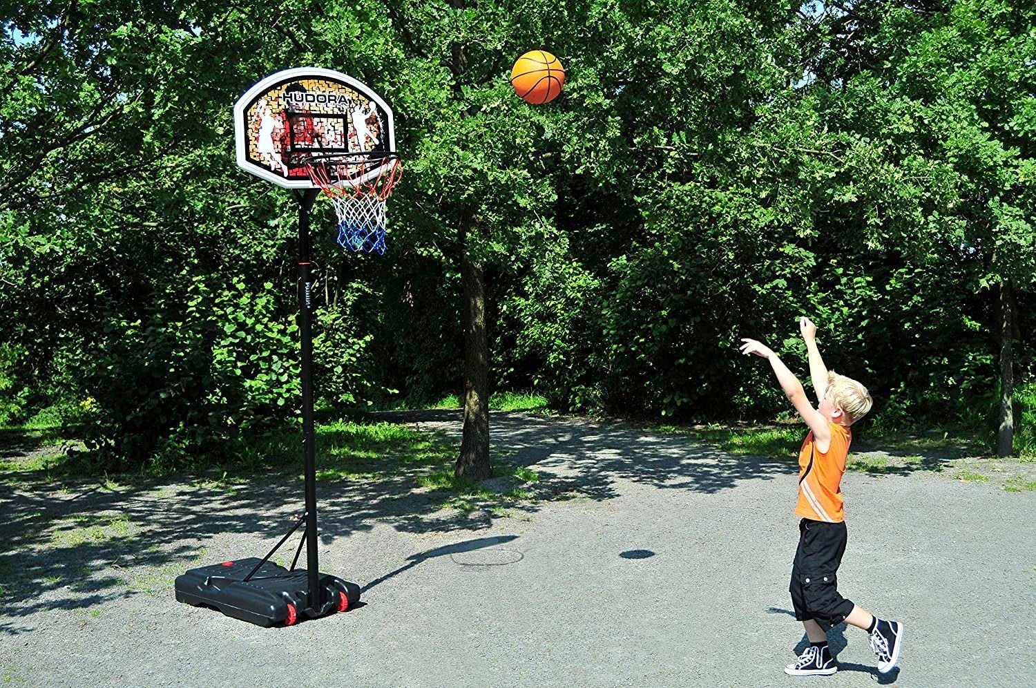 Hudora Basketballständer "Hudora Chicago 260" mobil, höhenverstellbar bis 260 cm