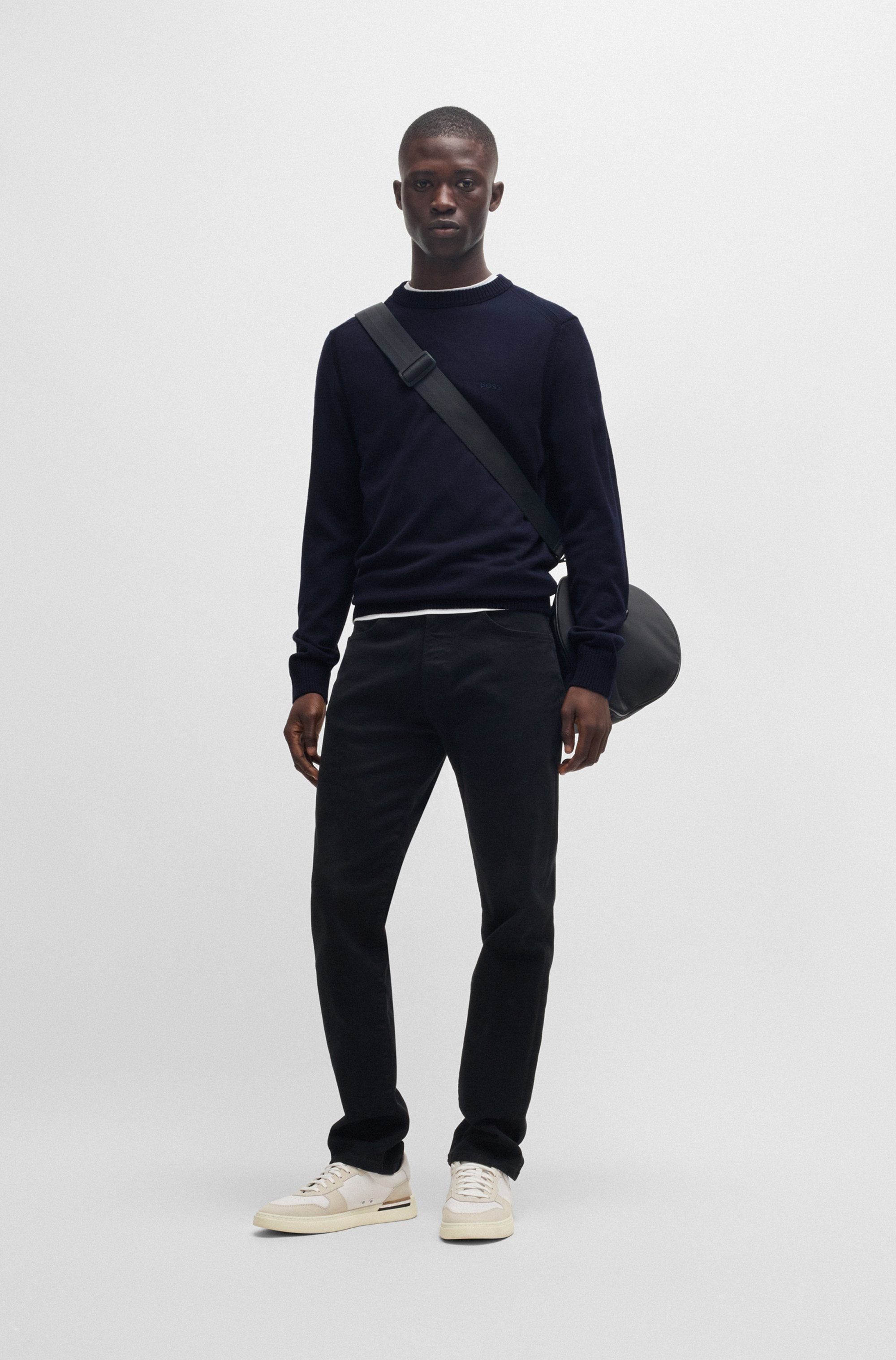 BOSS ORANGE Strickpullover »Avac« mit Schurwolle