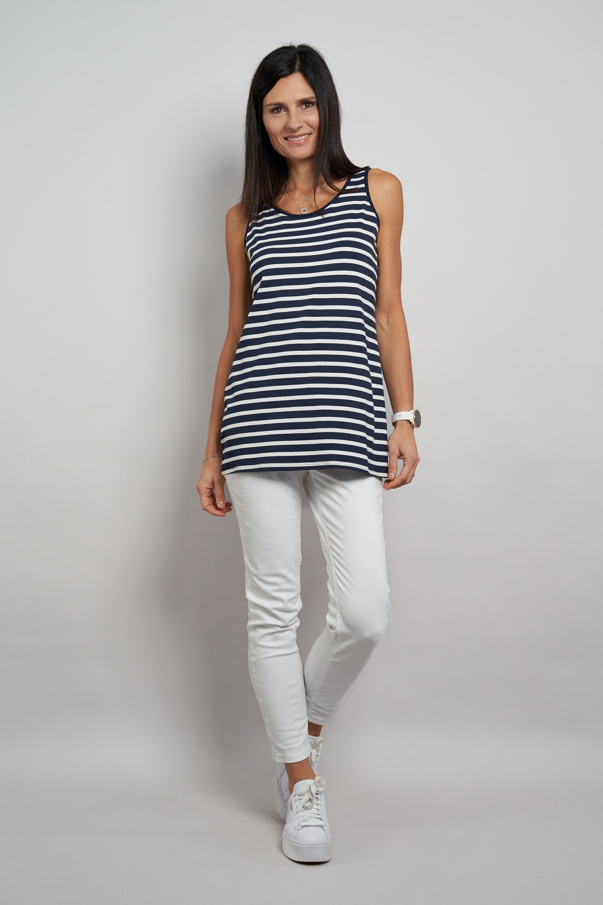 Seidel Moden Top long »Otto exclusiv« im Streifen-Look und aus Viskose-Stretch - MADE IN GERMANY