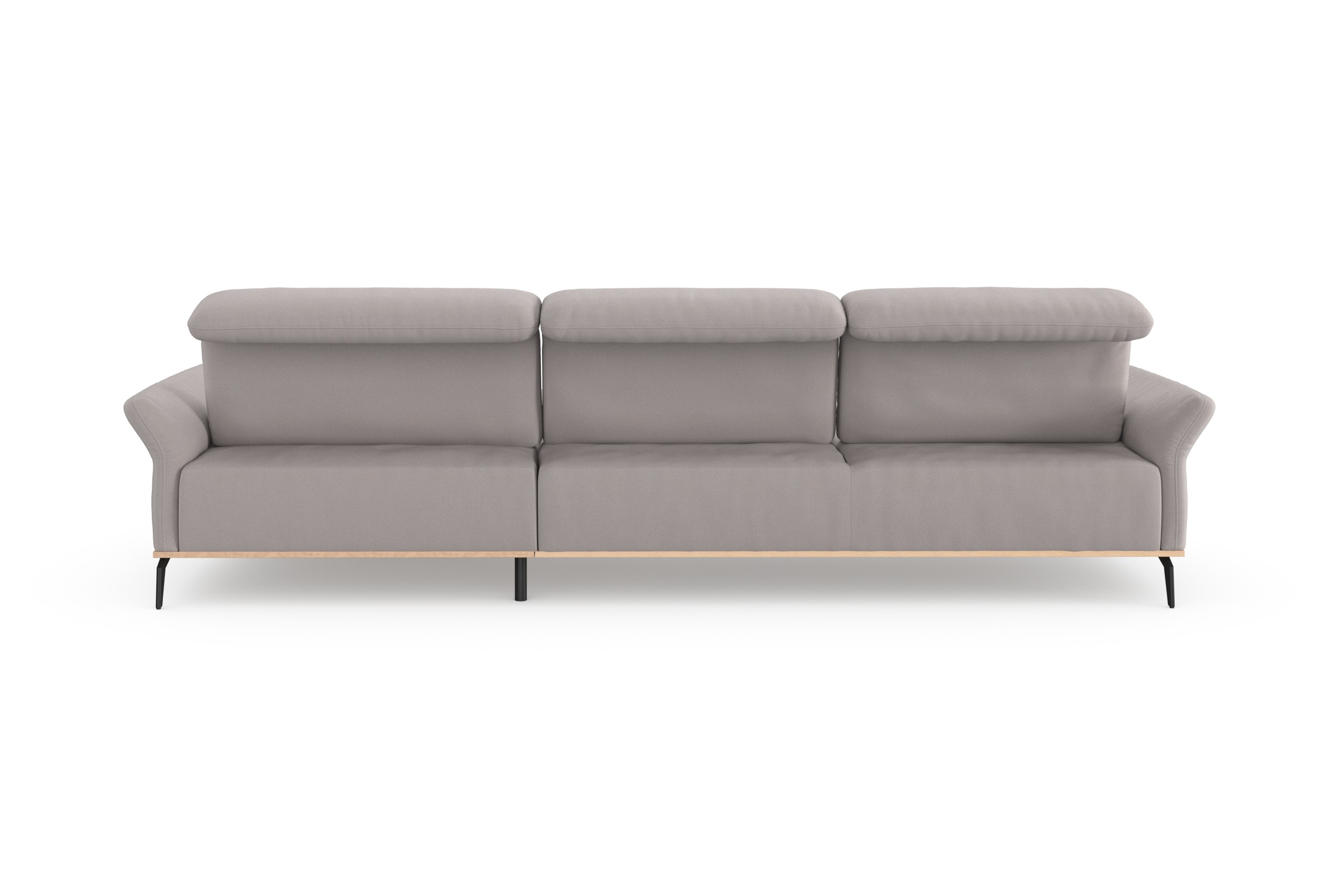 Home affaire Ecksofa »Fjord L-Form« massiv, wahlweise mit Armlehnfunktion, Kopf- Sitztiefenverstellung