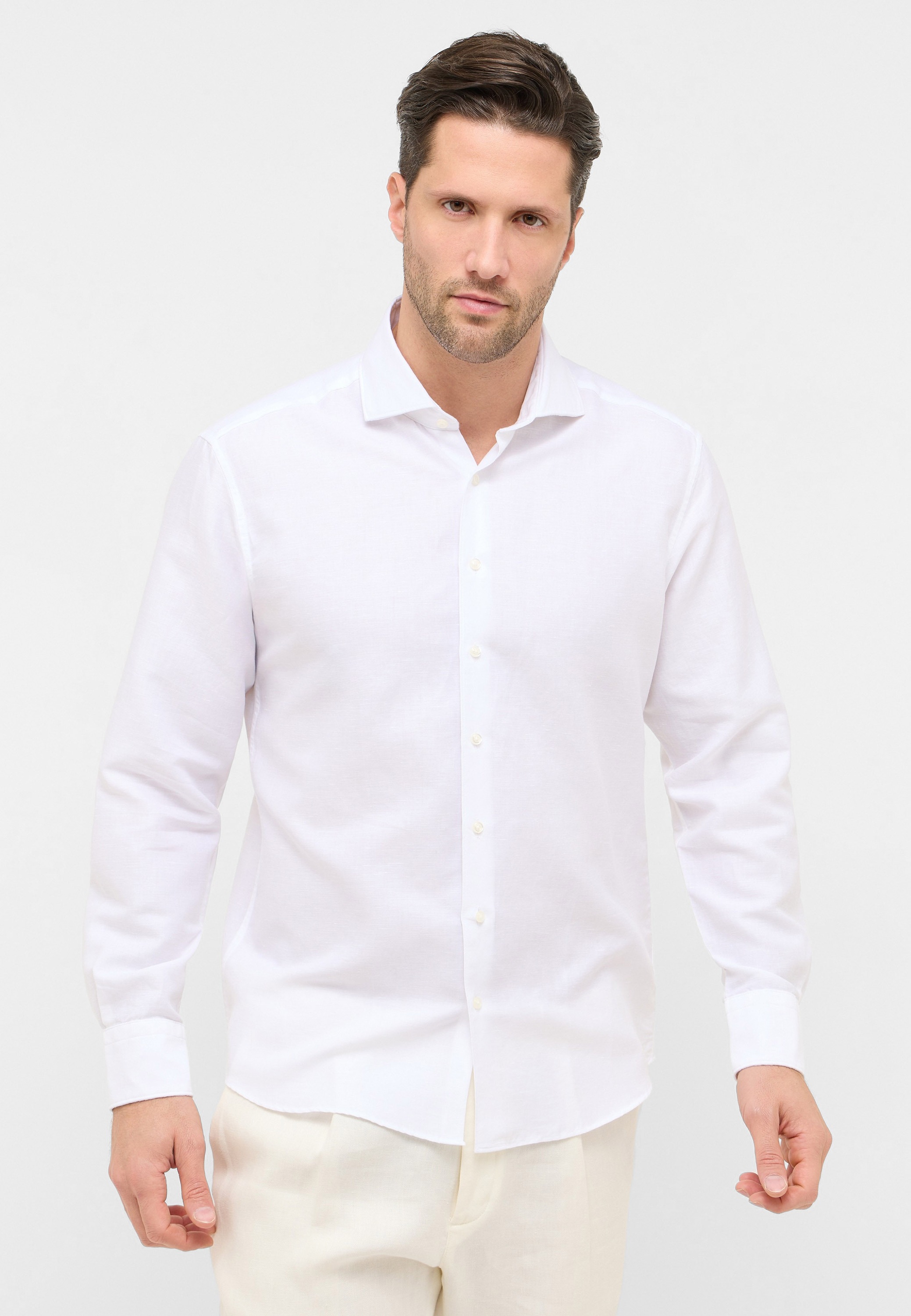 Eterna Langarmhemd »MODERN FIT« EASY IRON (bügelleicht)