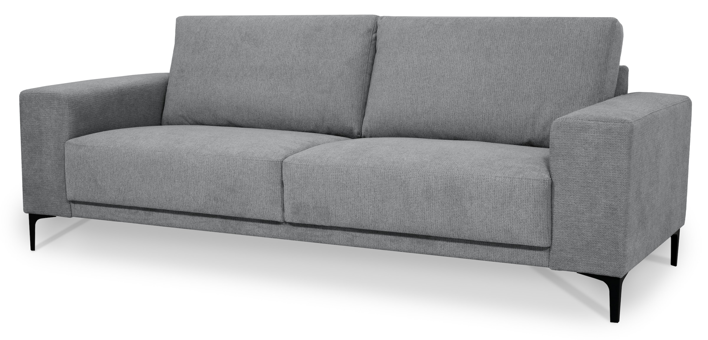 Places of Style 3-Sitzer »Xander«, Breite 224 cm, Soft-Touch Chenille, schwarze Metallfüsse