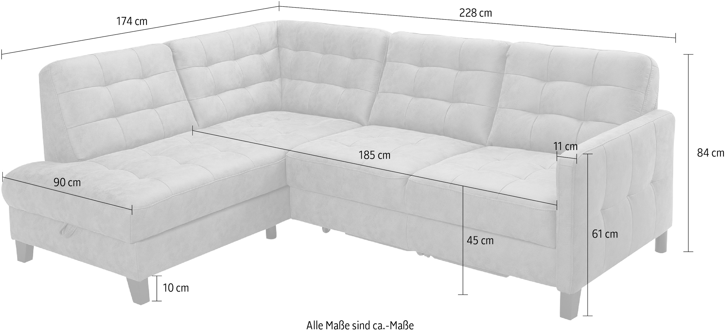 in vielen fashion und Bettfunktion sofa kaufen Bezugsqualitäten exxpo »Elio«, Bettkasten, mit - wahlweise Ecksofa