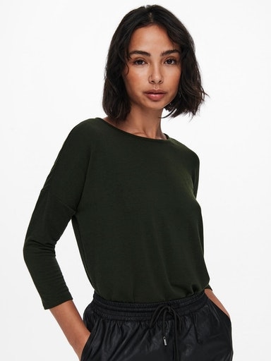 ONLY 3/4-Arm-Shirt »ONLGLAMOUR 3/4 TOP JRS NOOS«, in lässiger Oversize-Form