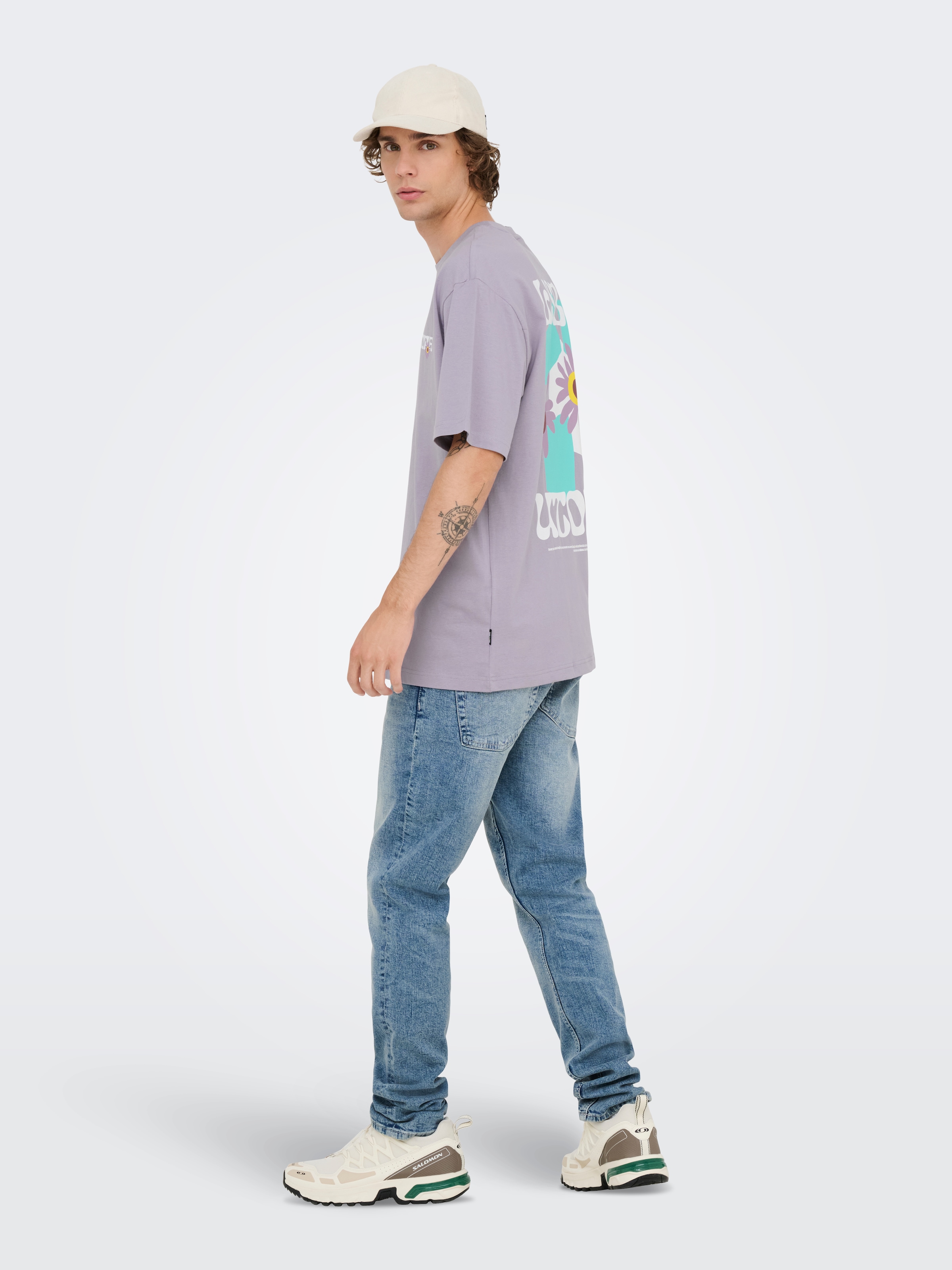 ONLY & SONS T-shirt »ONSFRANK RLX SS TEE NOOS« Baumwolle, relaxed fit