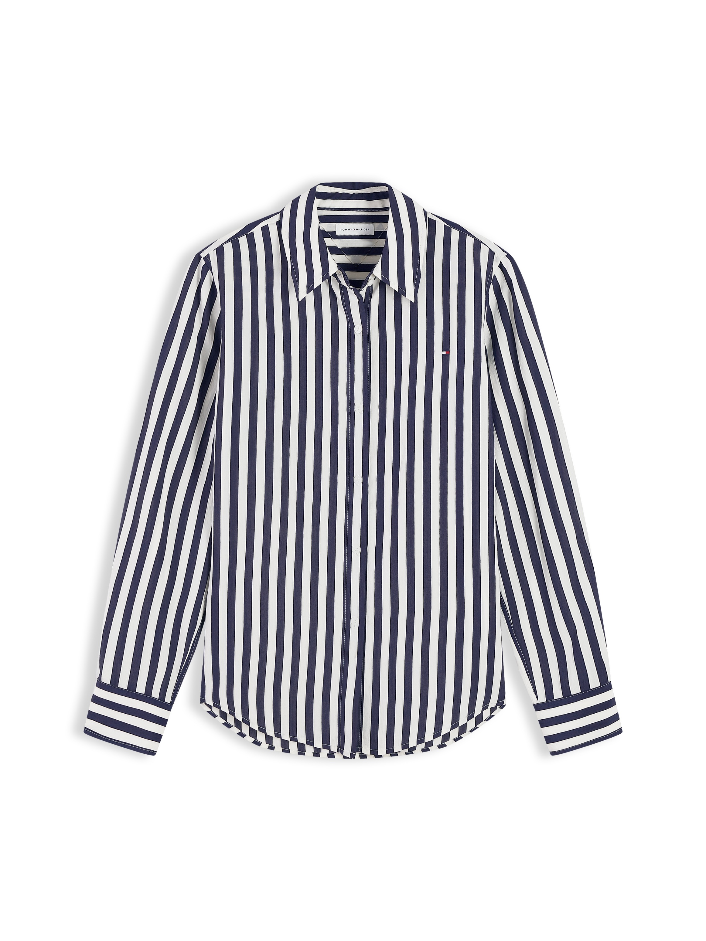 Tommy Hilfiger Langarmbluse »FLUID REGULAR STP SHIRT« Viskosemischung, regular fit