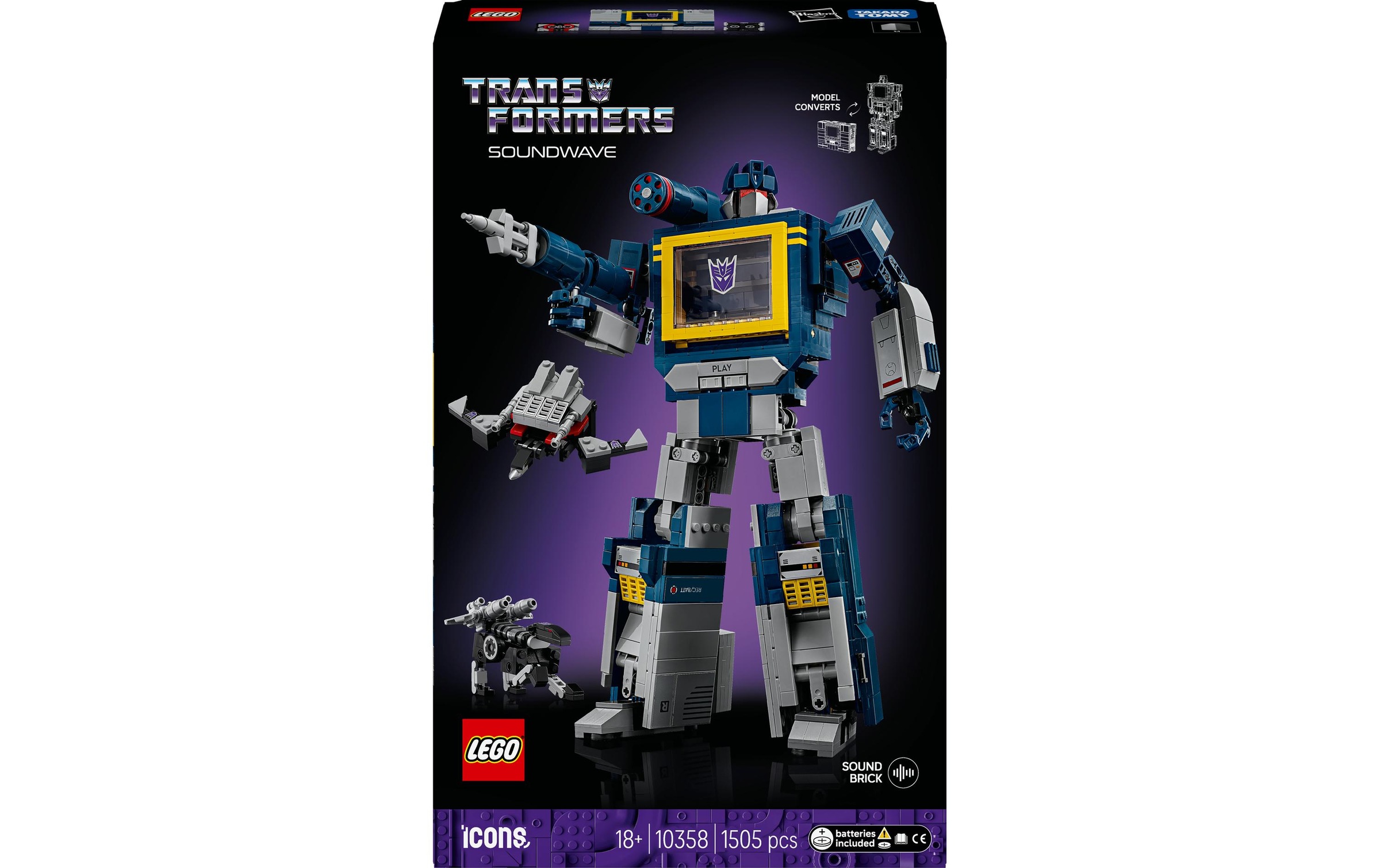Image of LEGO Konstruktionsspielsteine "Icons Transformers: Soundwave 10358"