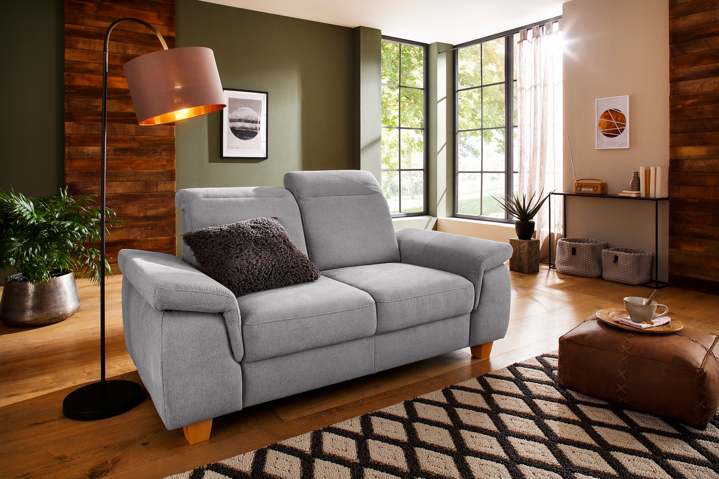 Home affaire 2-Sitzer »Dalia« mit Federkernpolsterung, wahlweise auch mit Kopftteilverstellung