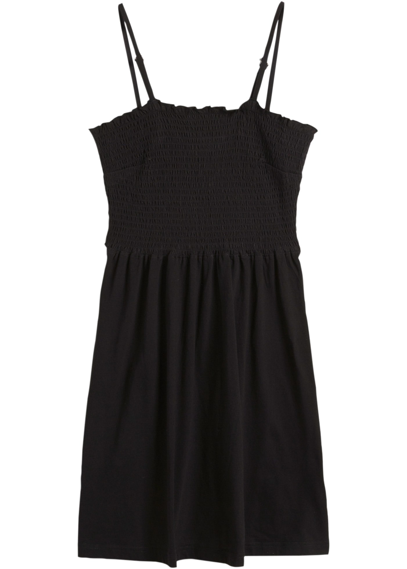 bonprix Jerseykleid mit gesmoktem Oberteil und verstellbaren Trägern