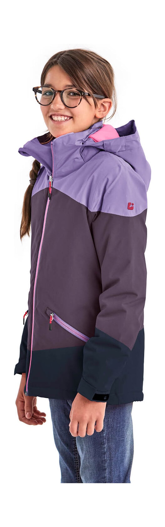 Killtec Outdoorjacke »KOW 195 GRLS JCKT«, Wasserdichte Winterjacke mit Colourblock, verstellbaren Details