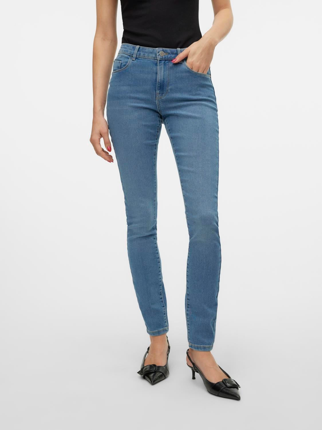 Skinny-fit-Jeans »VMELLY MR SKINNY JEANS BLUE NOOS«