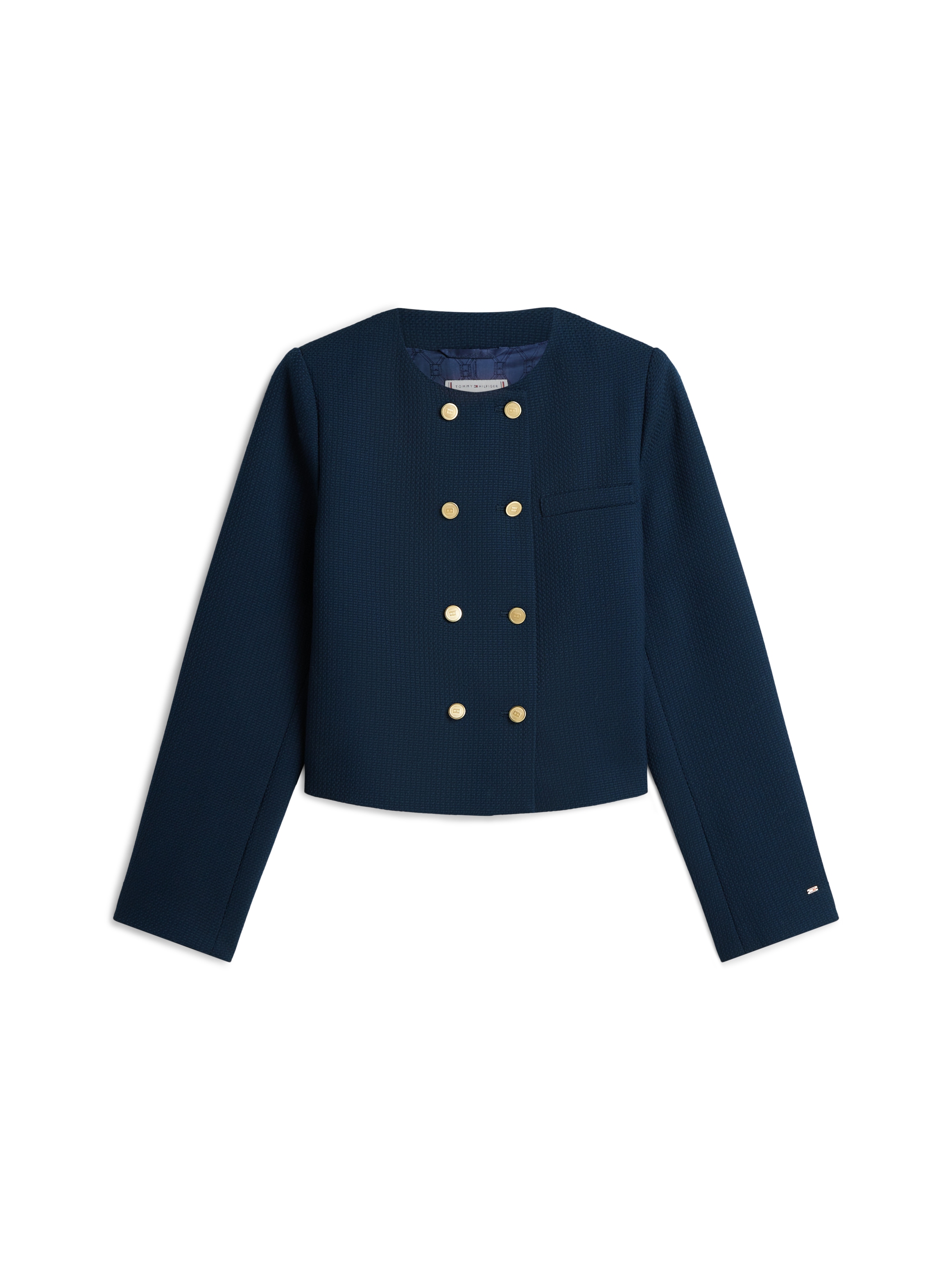 Tommy Hilfiger Blazer court »PREPPY TEXTURE LADY JACKET«