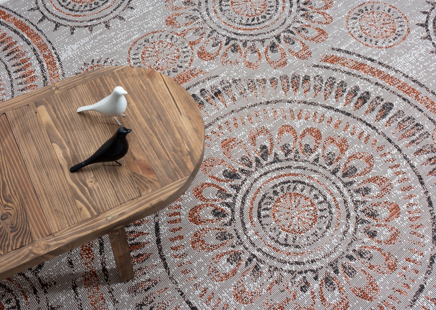 Myflair Möbel & Accessoires Teppich »Sonic, LAGERRÄUMUNG!« rechteckig 6 mm Höhe Ethno Design, Kreise, Outdoor geeignet, Balkon, Terrasse