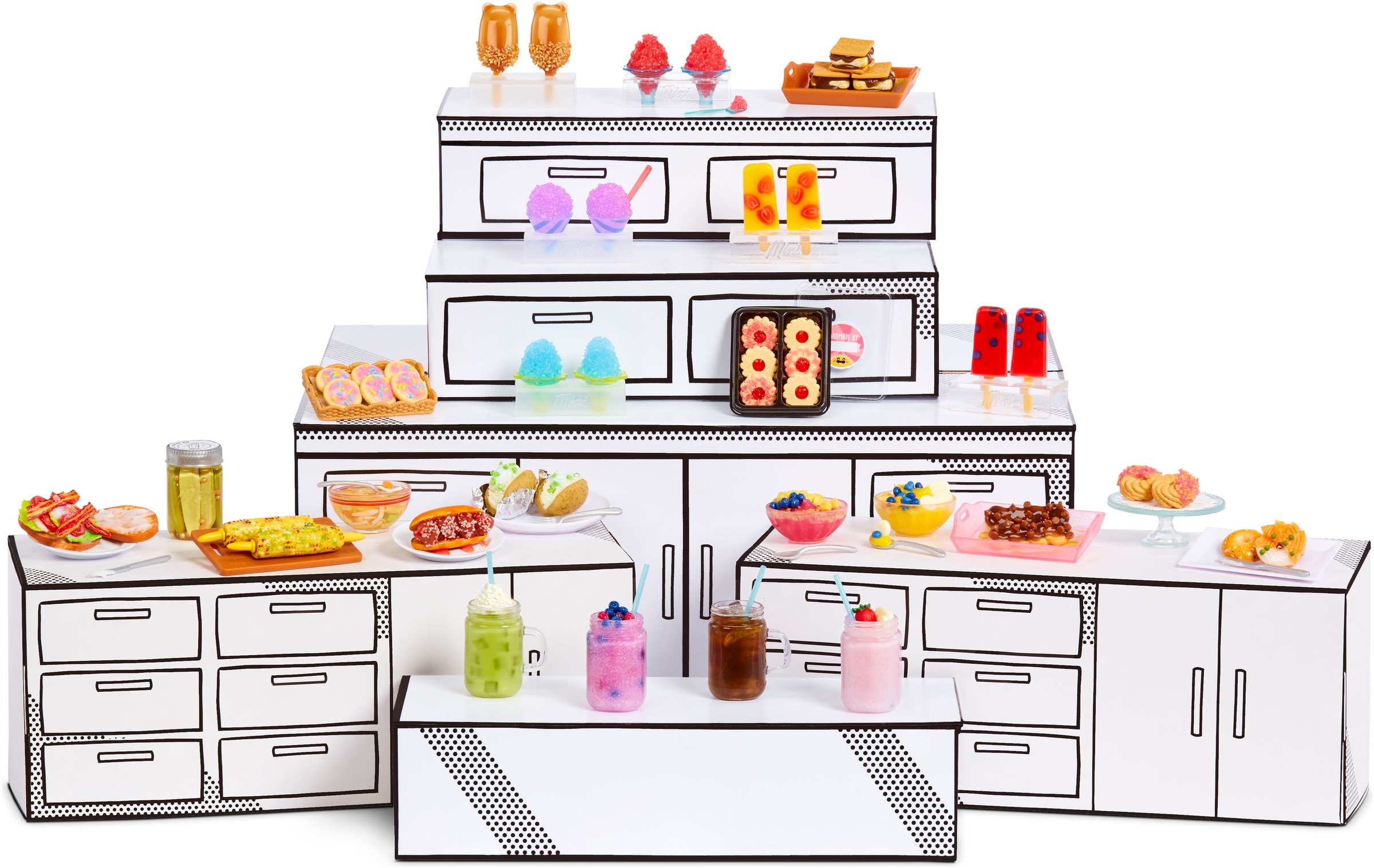 MGA ENTERTAINMENT Set créatif »MGA's Miniverse - Make It Mini Foods: Cafe in PDQ Series 3B« sortierte Lieferung