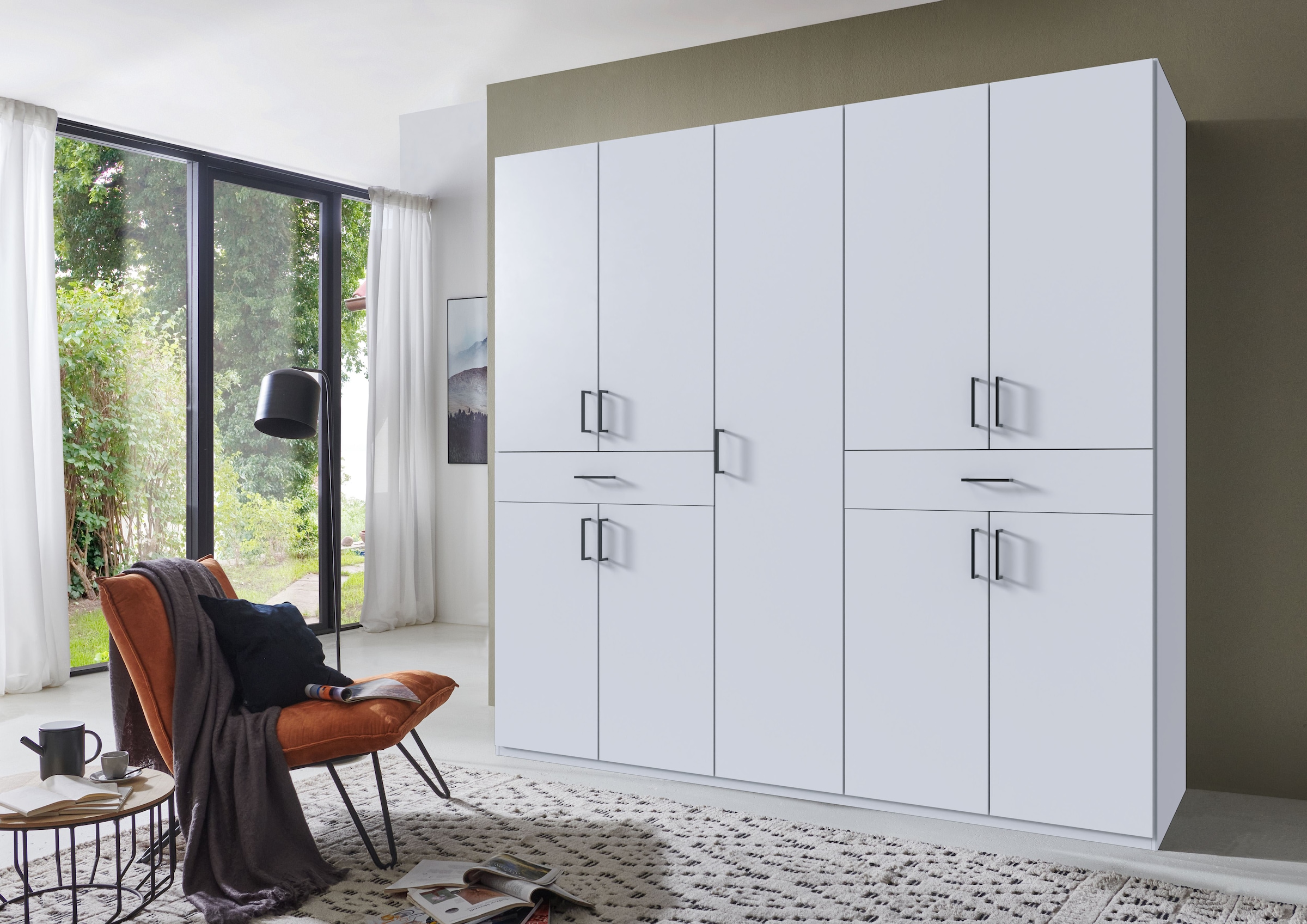 Wimex Drehtürenschrank »Tibet Kleiderschrank mit sehr viel Stauraum, grosse Farbauswahl« mit jeweils 2 Schubladen auf bequemer Zugriffshöhe, in 3 Breiten