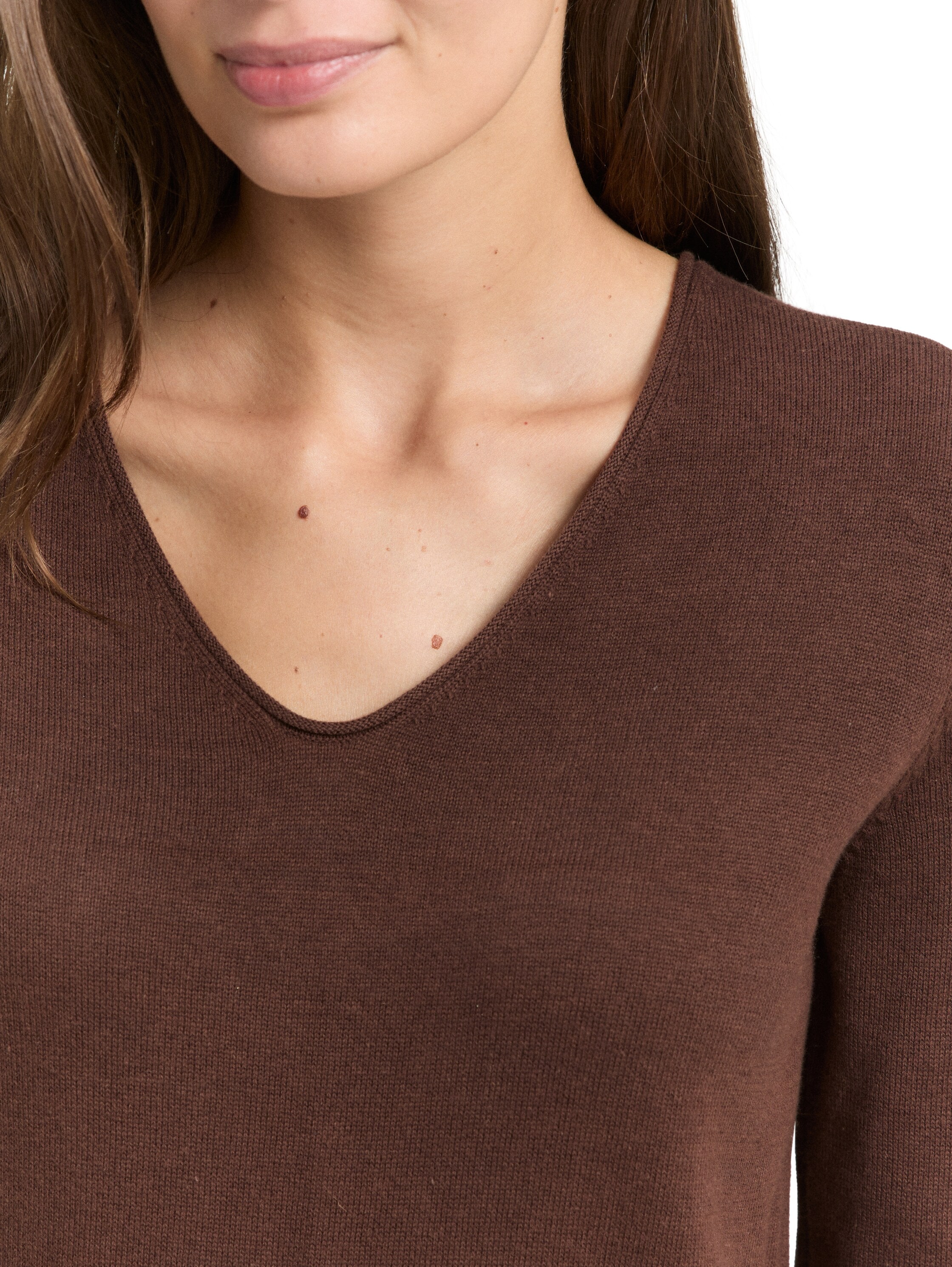 TOM TAILOR V-Ausschnitt-Pullover mit V-Ausschnitt