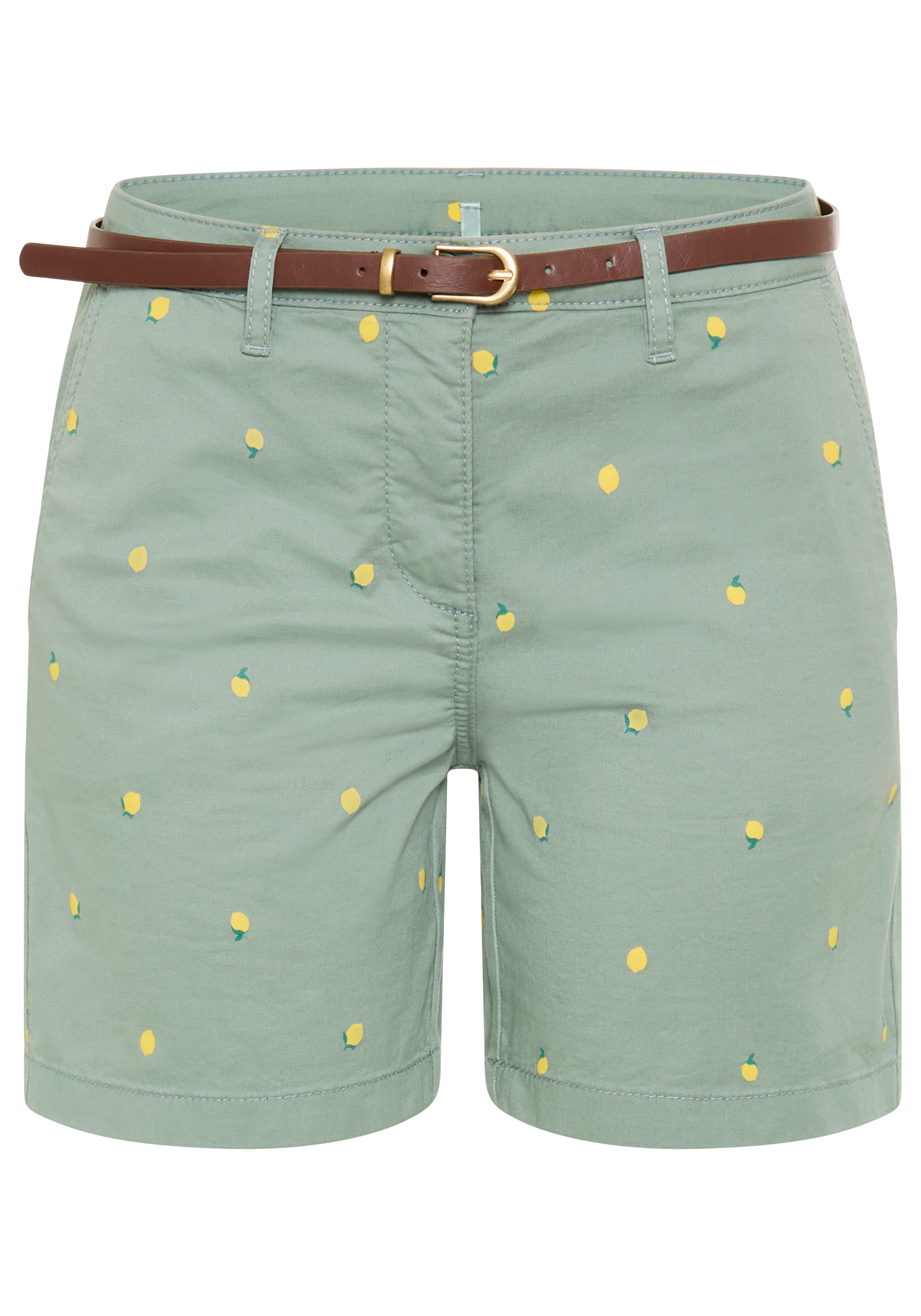 KangaROOS Chinoshorts  kurze Hose mit geradem Bein, aus Baumwolle und Elasthan