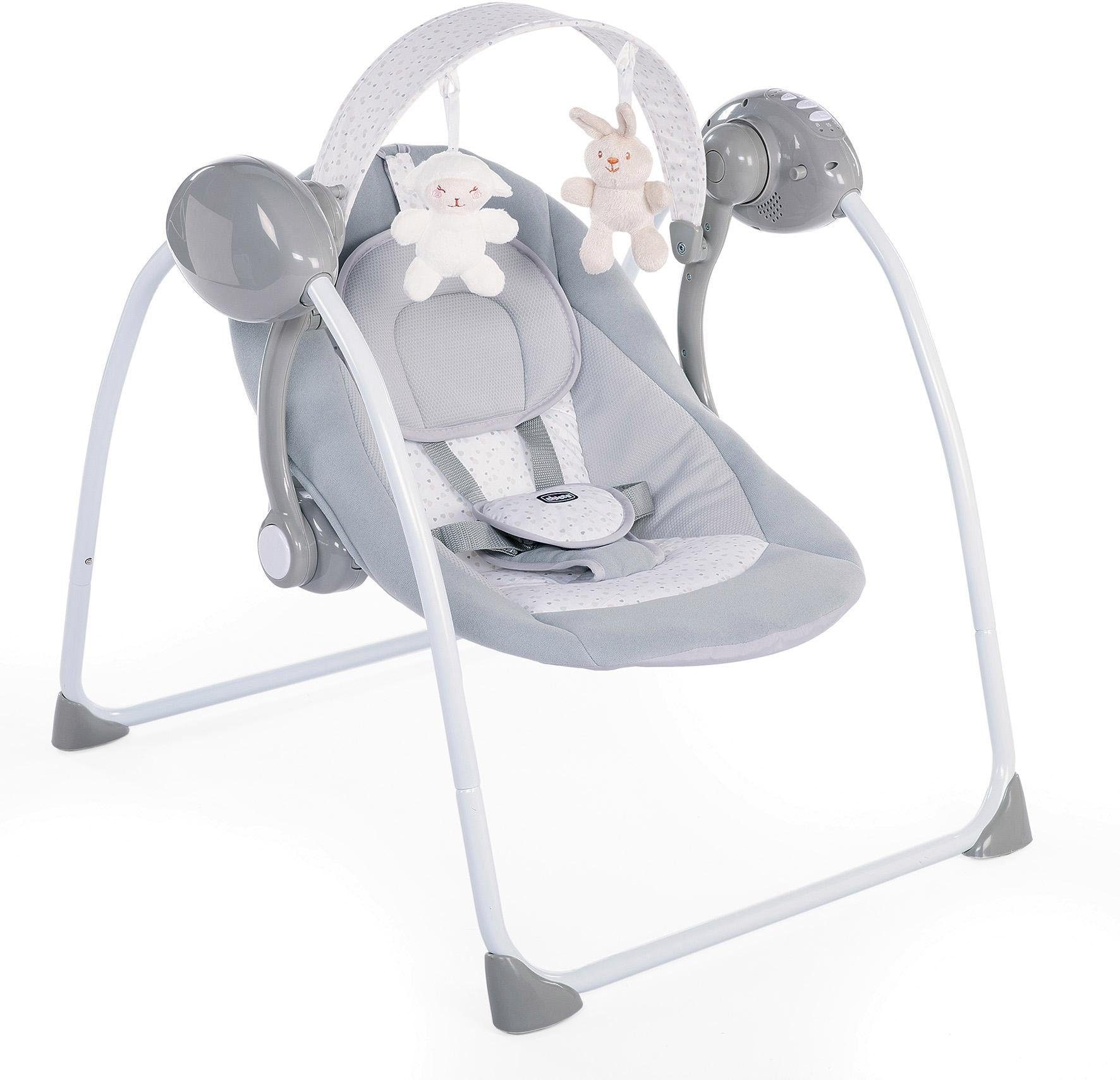 Chicco Babyschaukel »Relax & Play, Cool Grey«, bis 9 kg, elektrisch