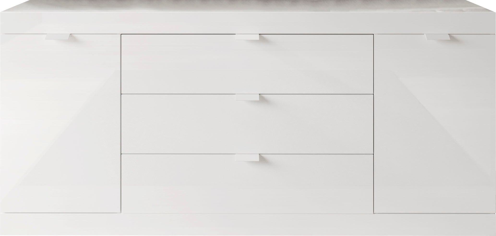 INOSIGN Sideboard »Slim«, Breite 181 cm, weiss Hochglanz Lack