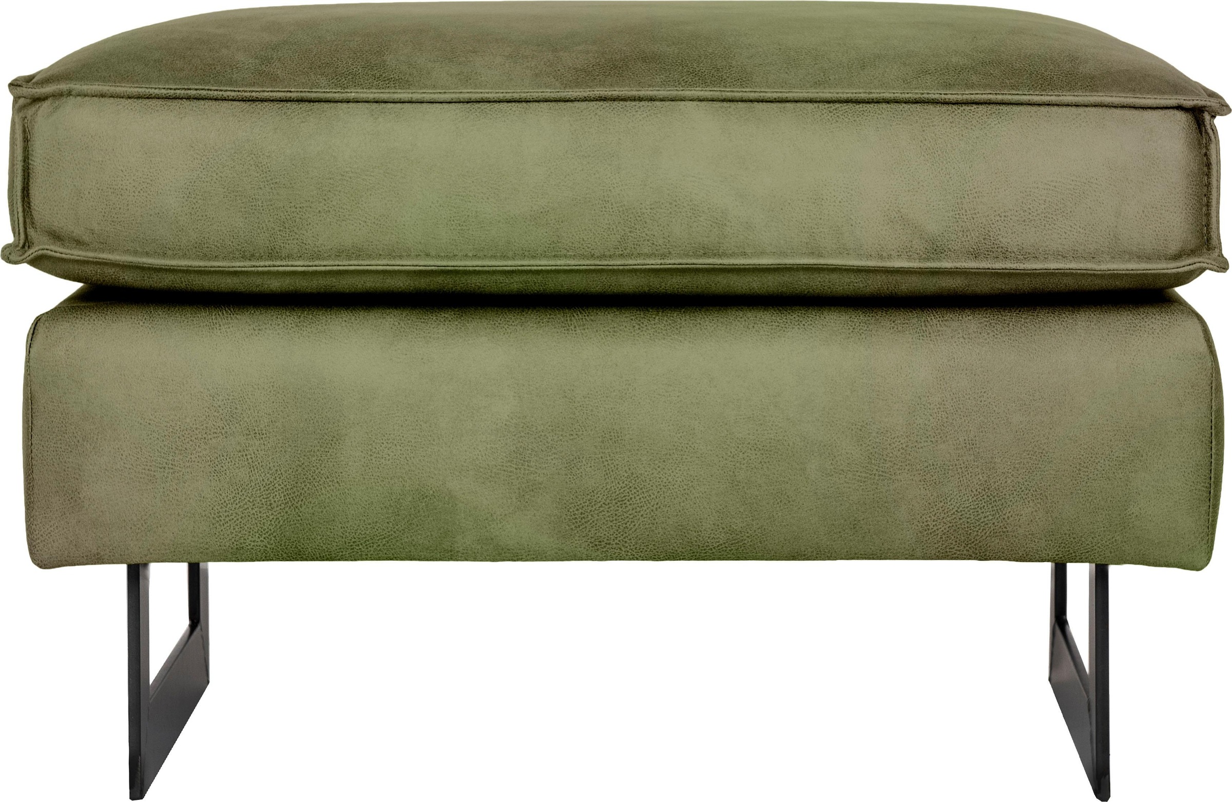 Image of Places of Style Hocker »Pinto«, mit Keder, Metallfüssen und auch in Cord Bezug erhältlich bei Ackermann Versand Schweiz