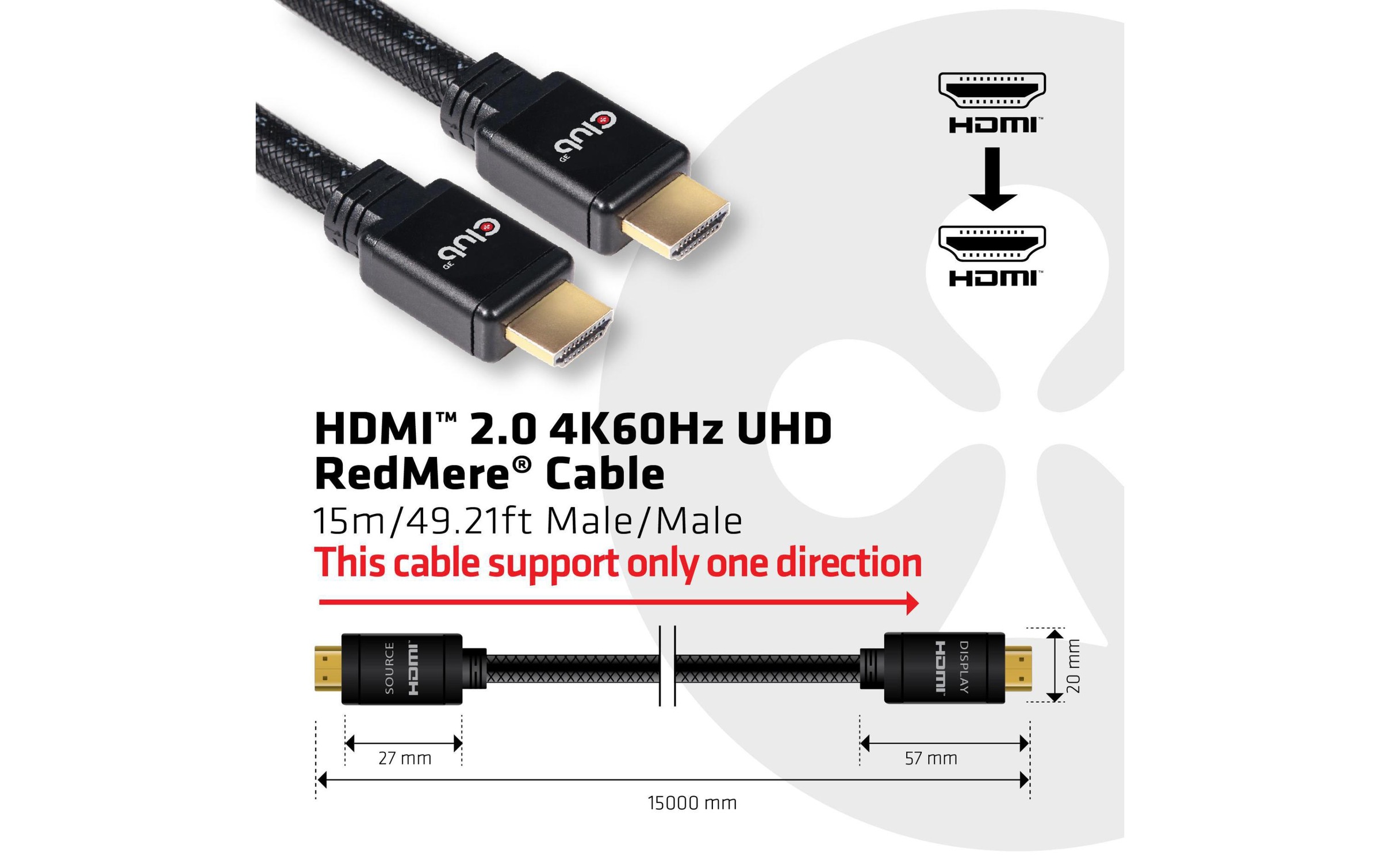   HDMI-Kabel »Club 3D Club 3D Kabel HDMI 2.0 4K60Hz UHD R«
