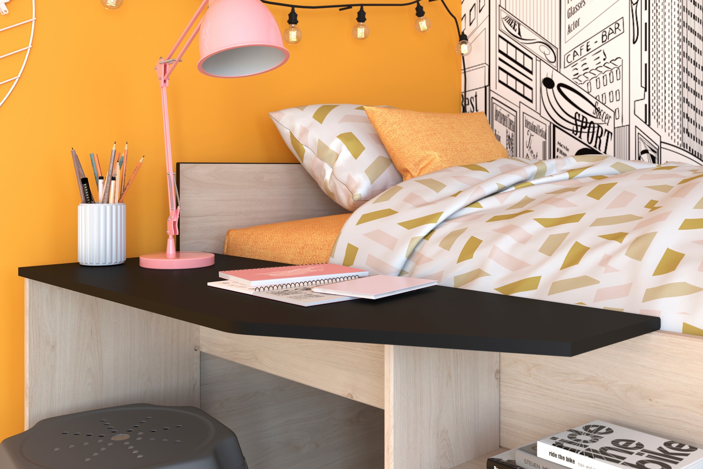 Parisot Jugendzimmer-Set »Milky 22« Set, 2 tlg.