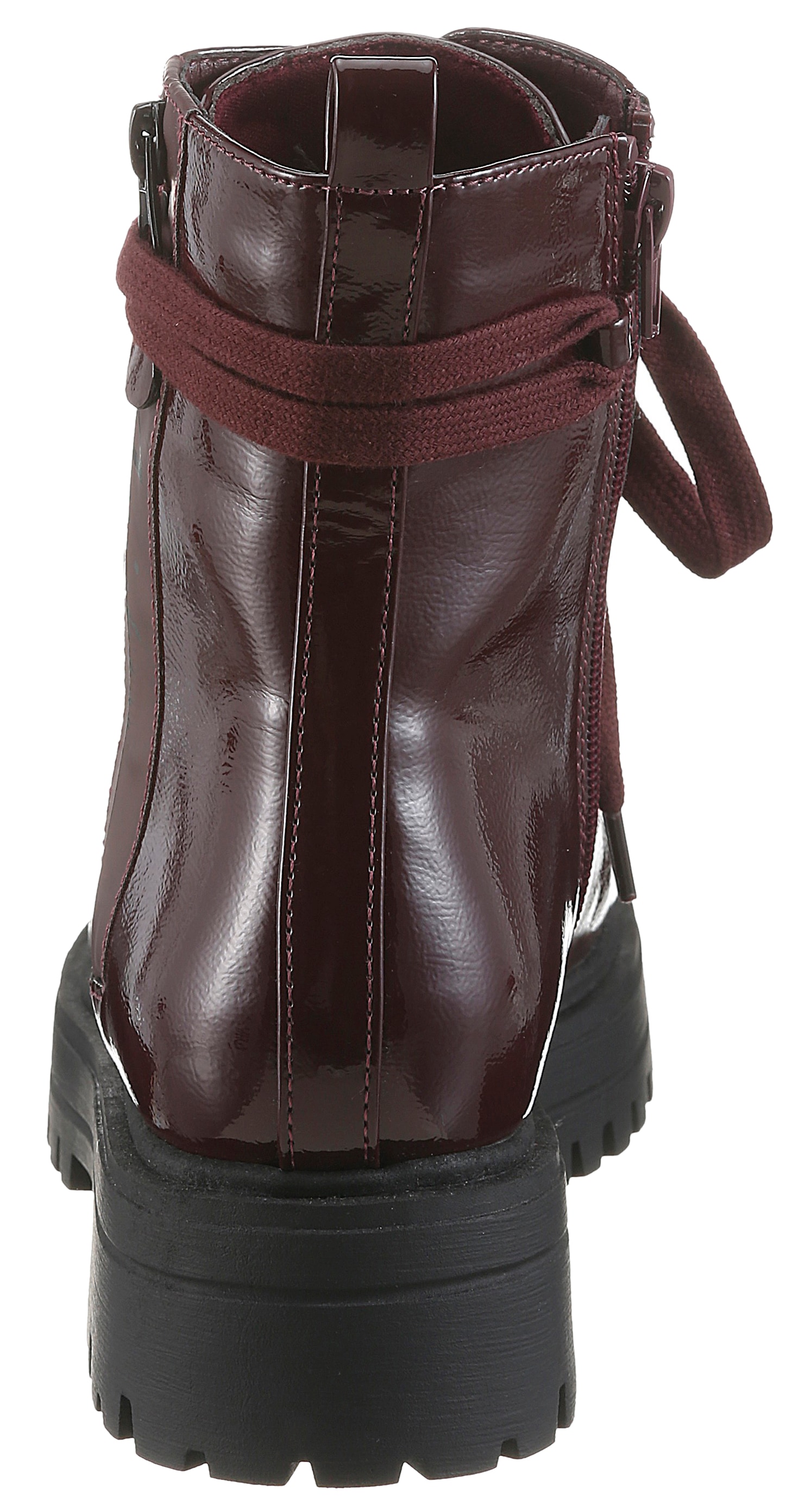 Aniston SHOES Bottines à lacets  Bottines à fermeture éclair, aspect brillant - NOUVELLE COLLECTION