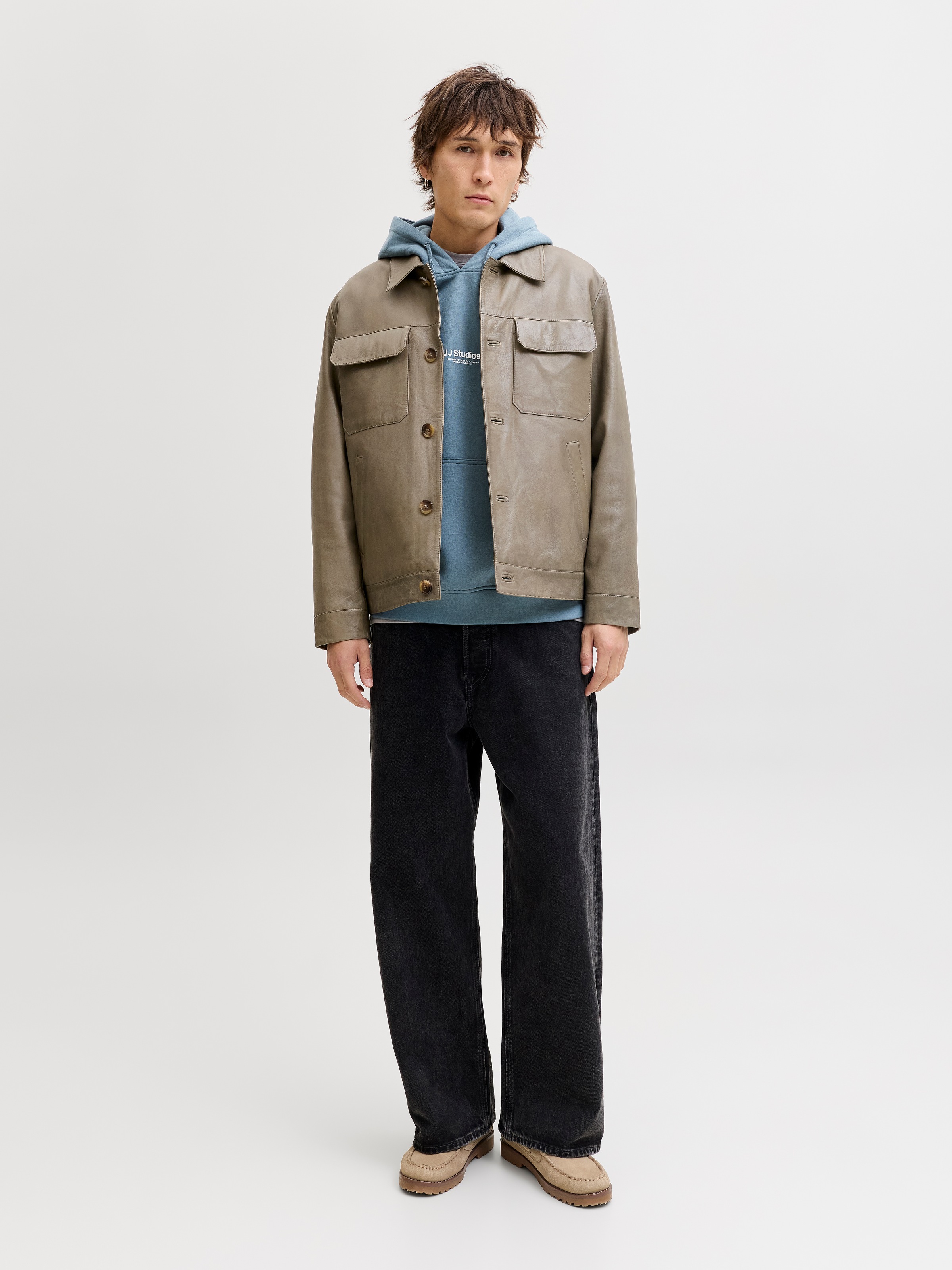 Jack & Jones Kapuzensweatshirt »JJESOHO SWEAT HOOD NOOS«, Baumwollmischung, relaxed fit
