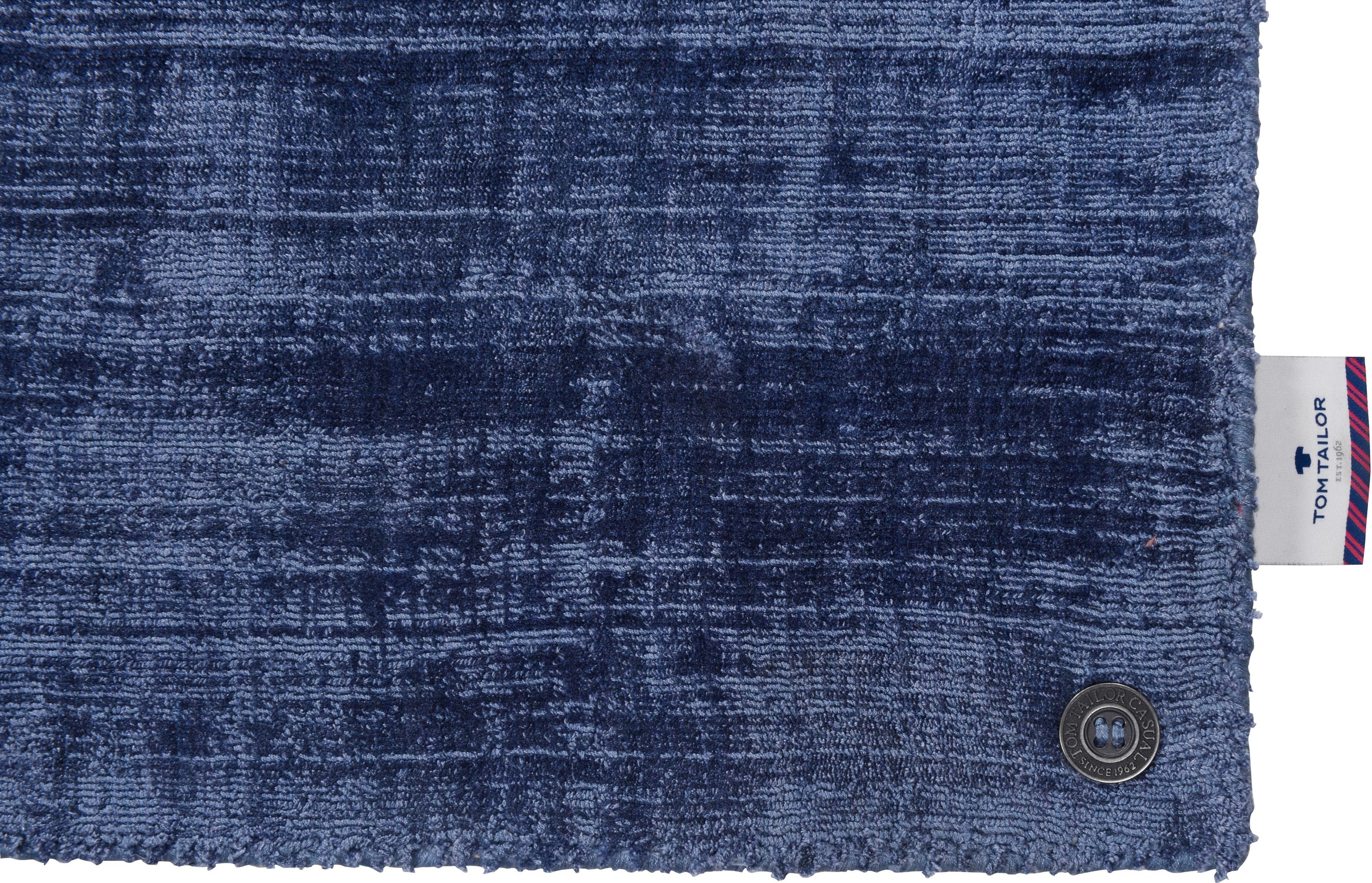 TOM TAILOR HOME Teppich »Shine uni«, rechteckig, 8 mm Höhe, Handweb Teppich, 100% Viskose, handgewebt, mit elegantem Schimmer