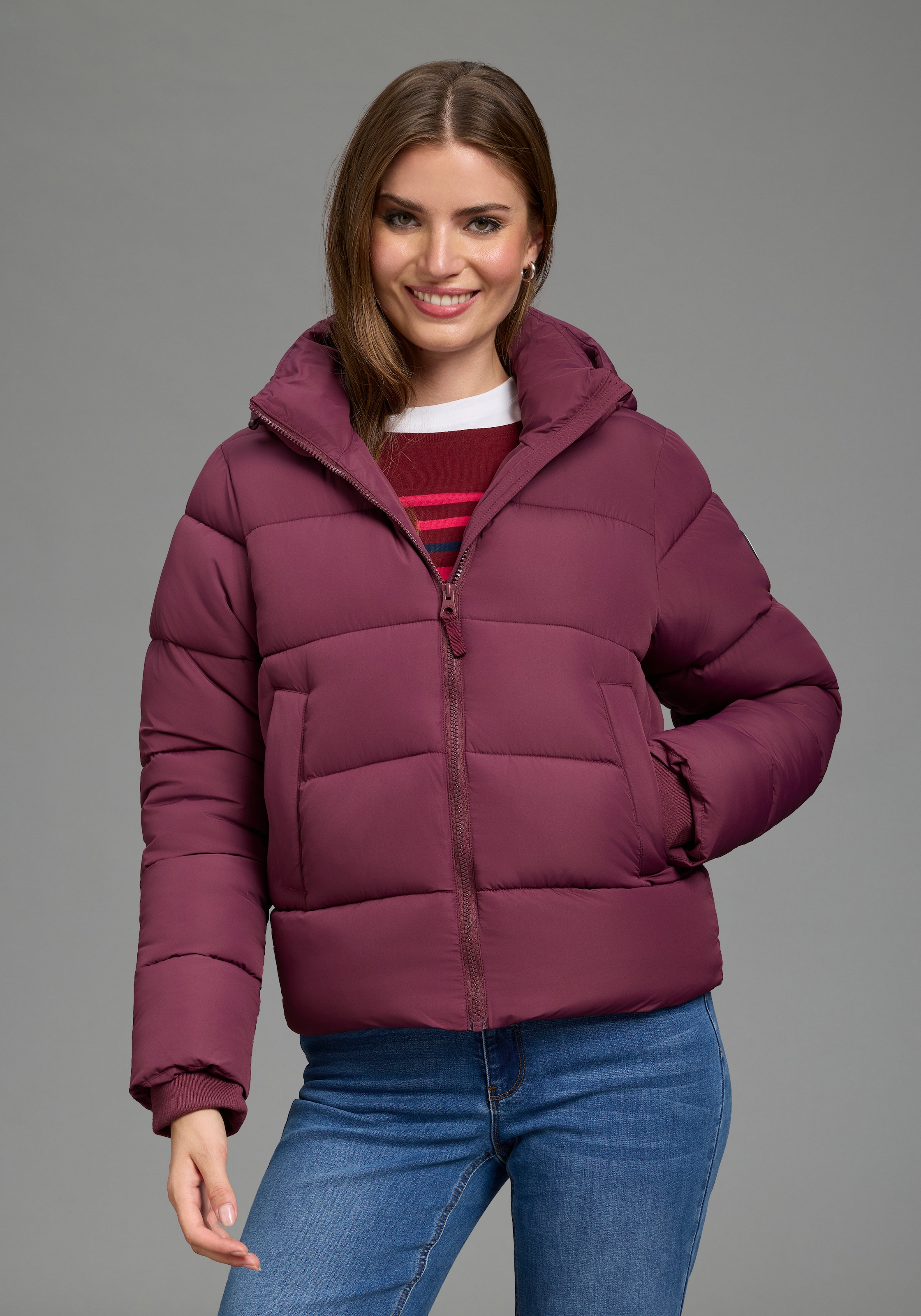 Image of KangaROOS Steppjacke mit Kapuze Puffer Jacke mit Kapuze